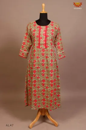 Cotton Kurti For Women - AL4711