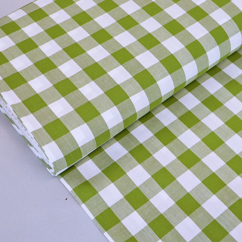 Dressmaking Cotton Bigger Gingham - Wide Width - Olive Green