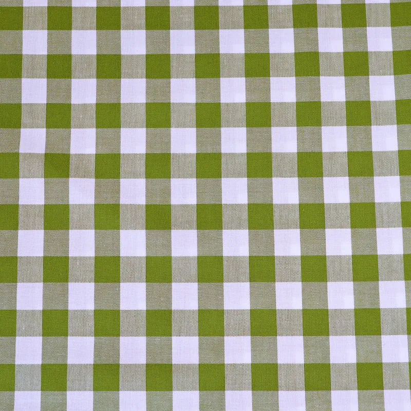 Dressmaking Cotton Bigger Gingham - Wide Width - Olive Green