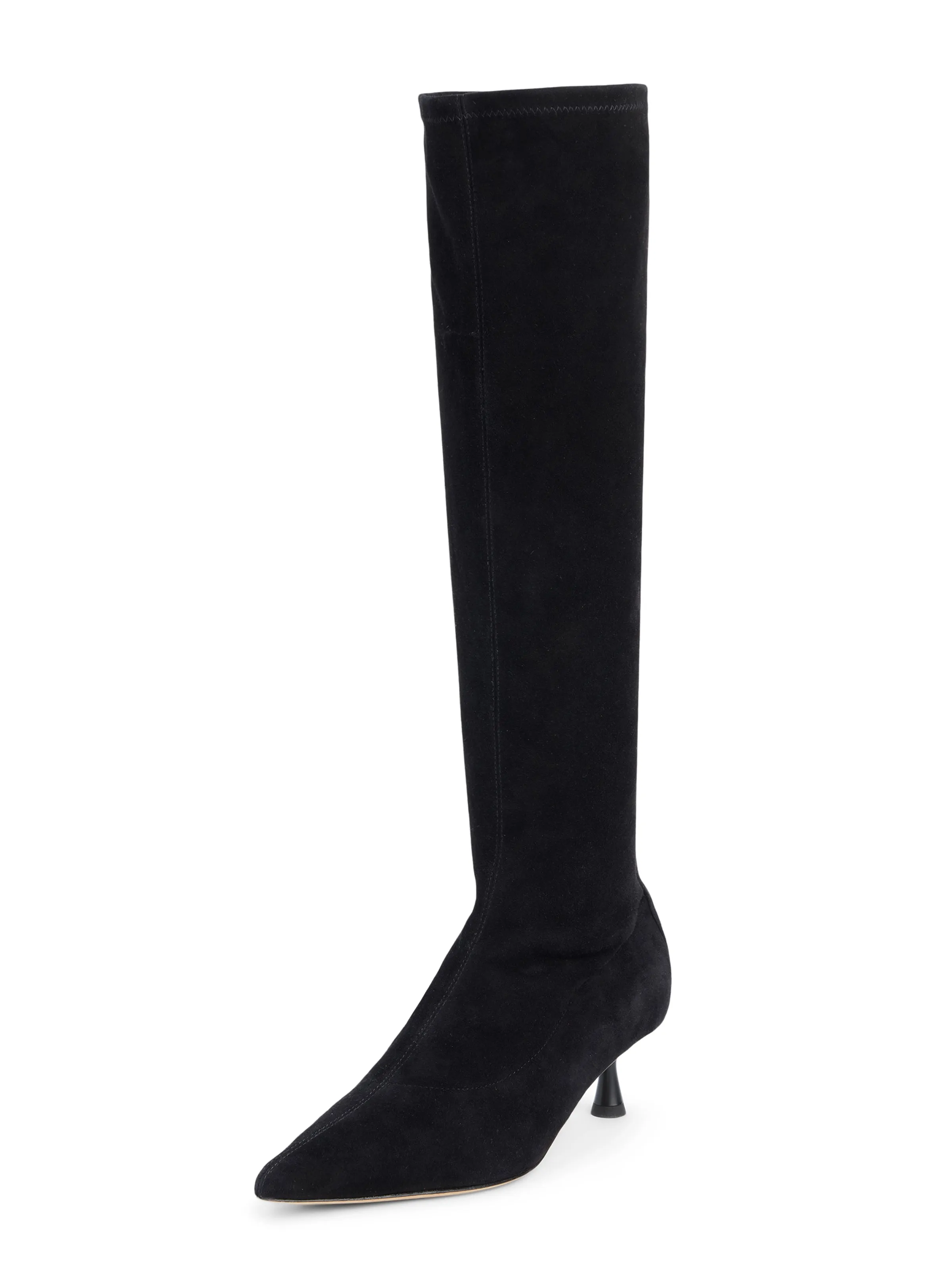 Emilie Suede Kitten Heel Boot