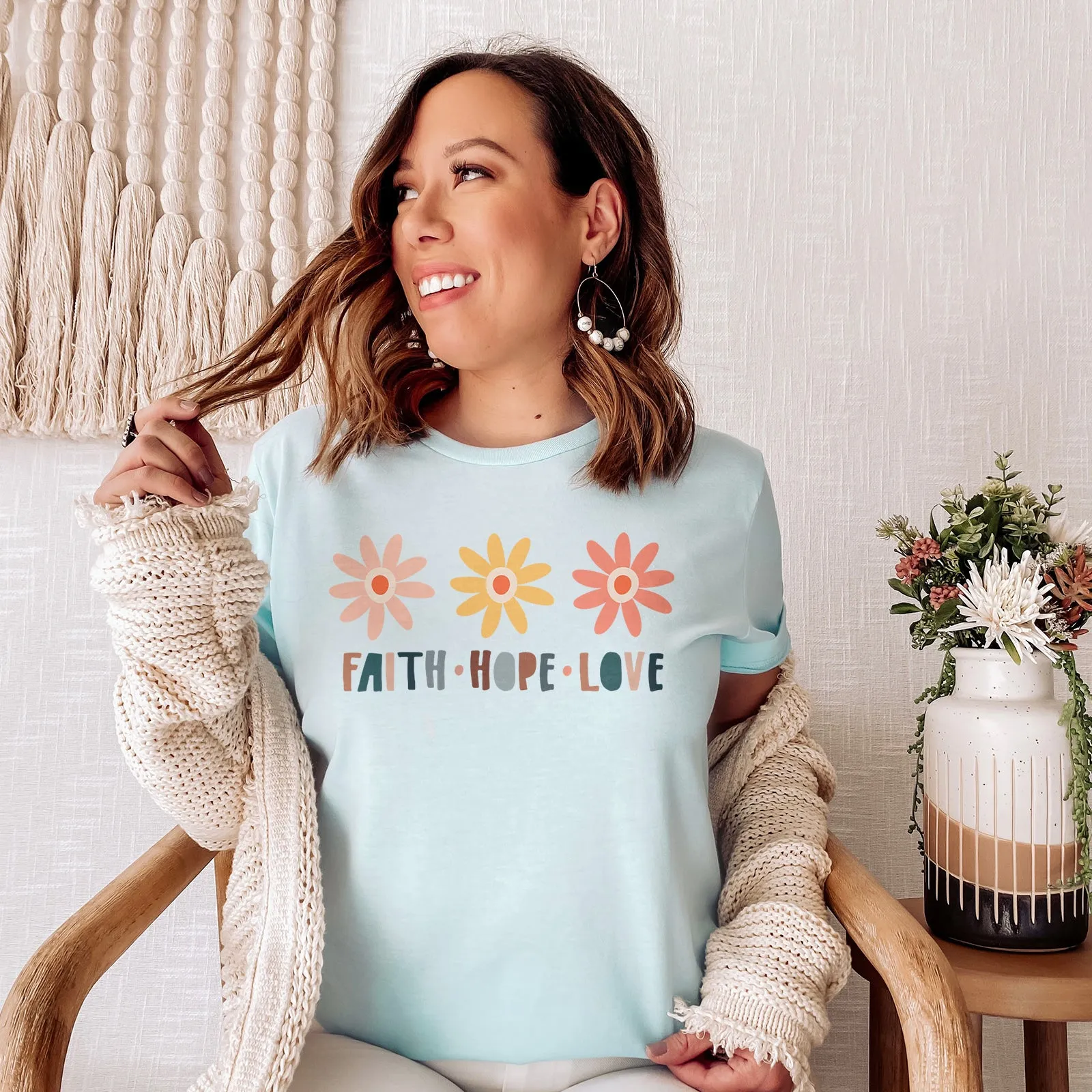 Faith Hope Love Boho Tee