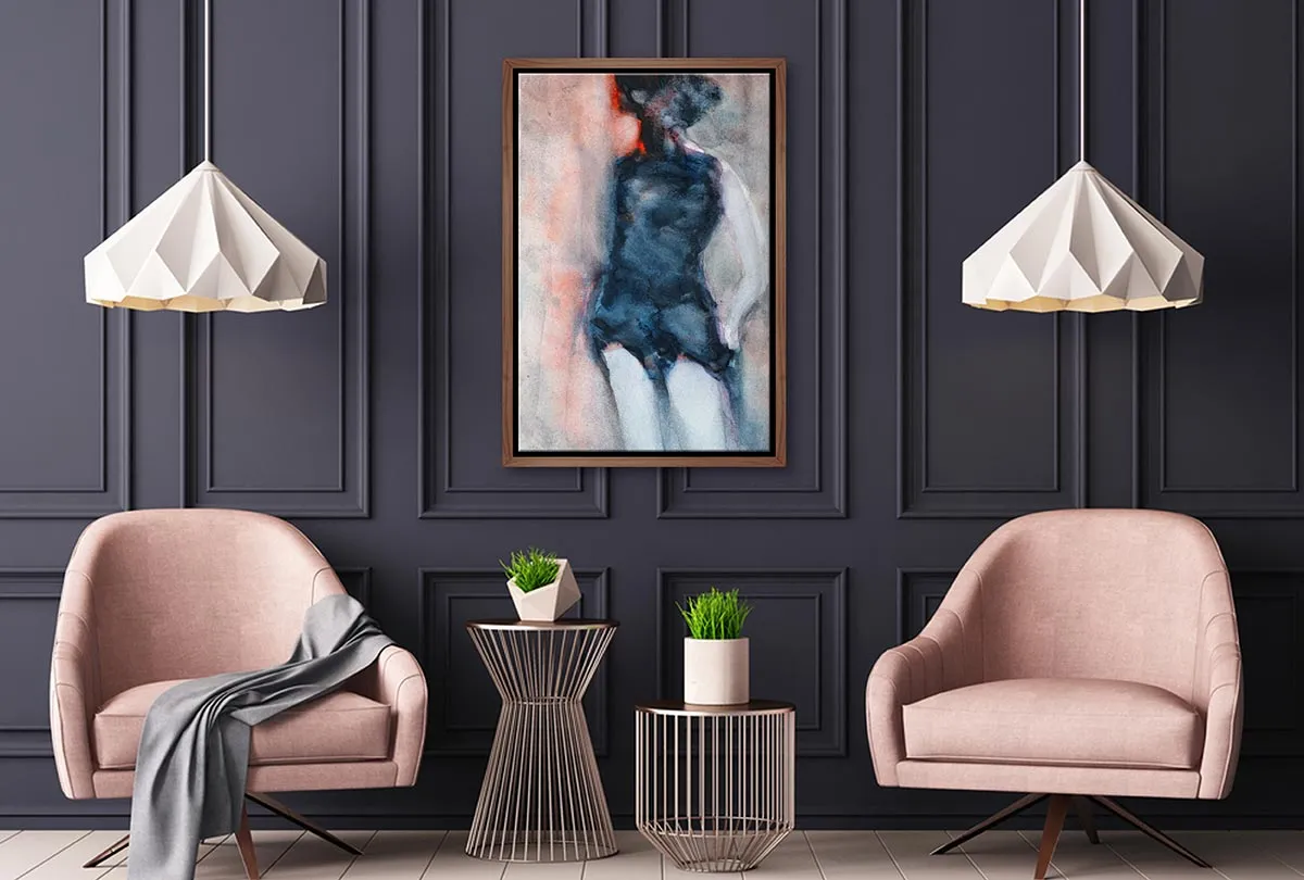 Female Figure Watercolour | Canvas Wall Art Print