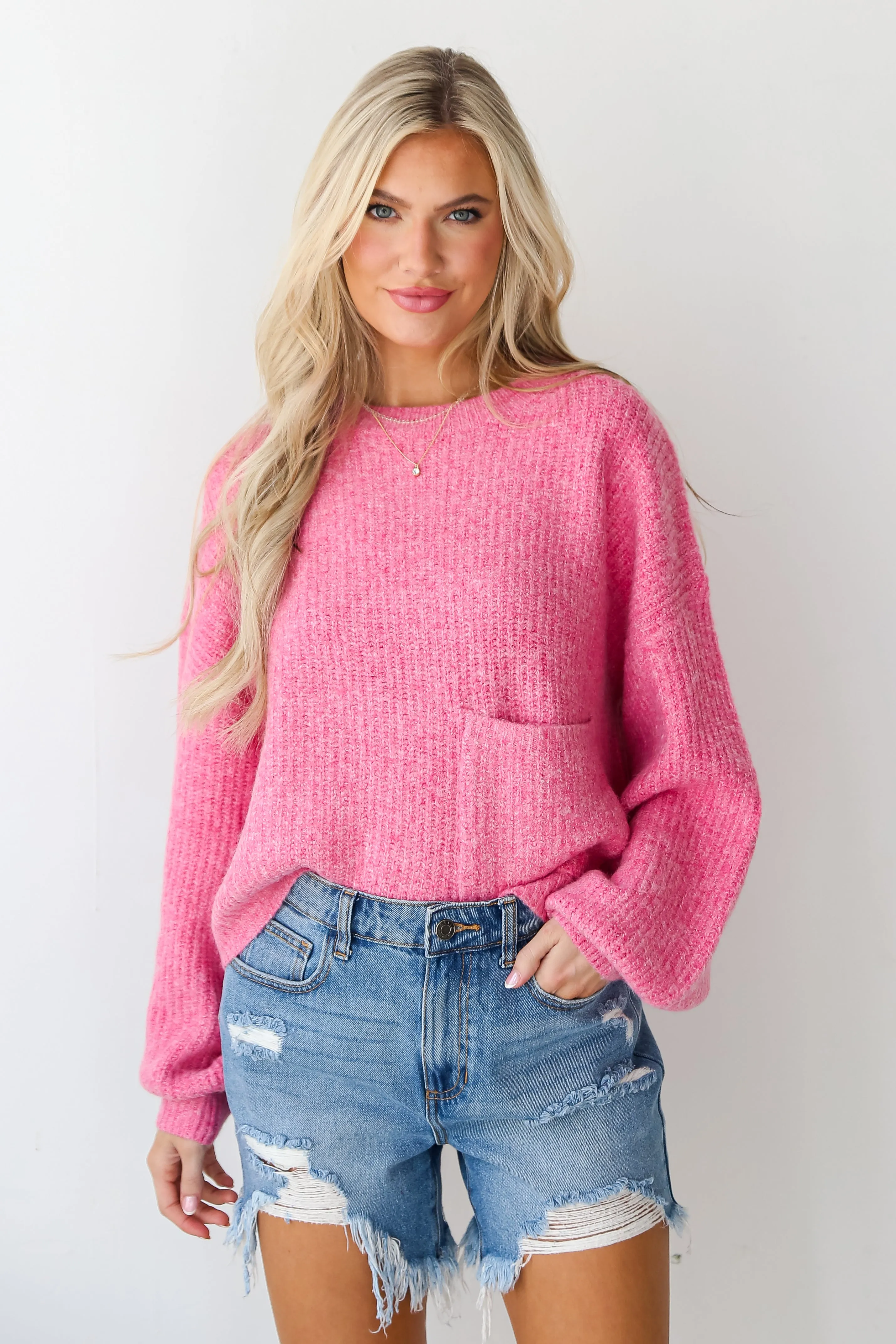 FINAL SALE - Afternoon Aesthetic Pocket Sweater