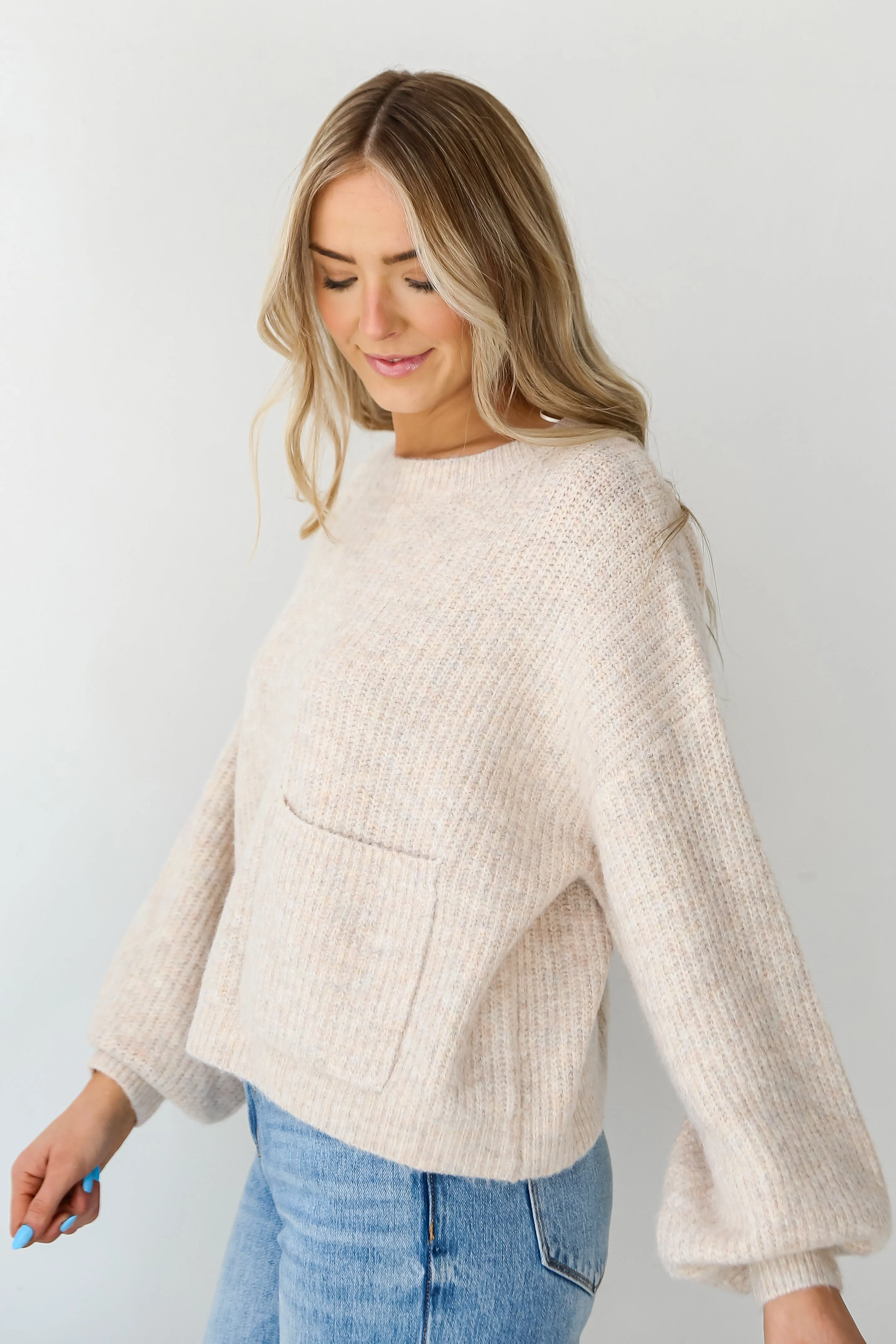 FINAL SALE - Afternoon Aesthetic Pocket Sweater