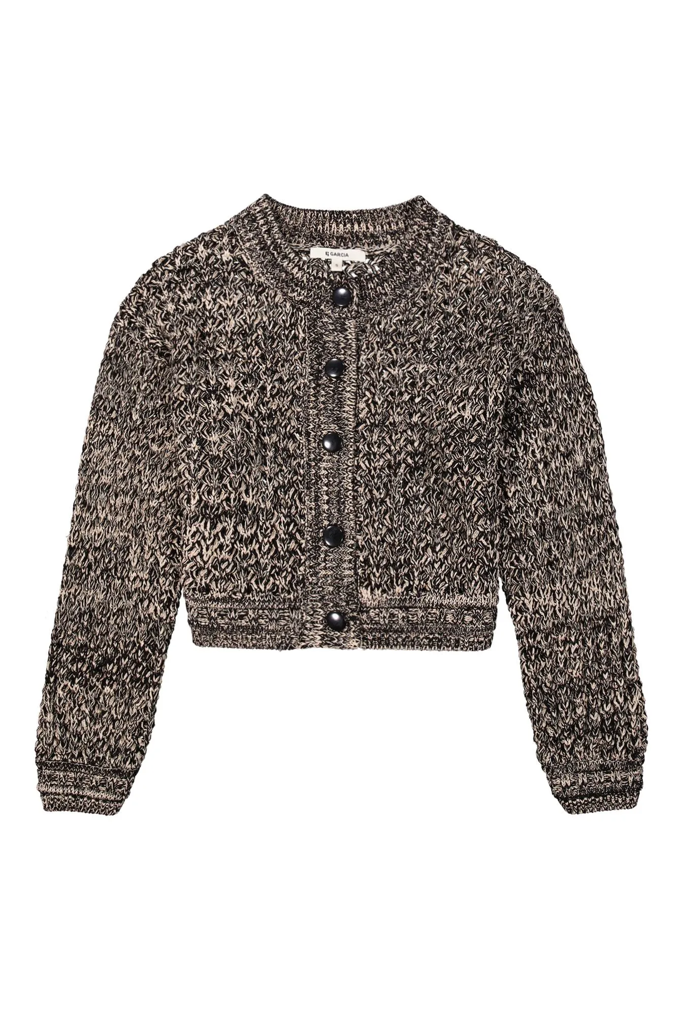 Garcia Knit Cardigan Top Black and Gold