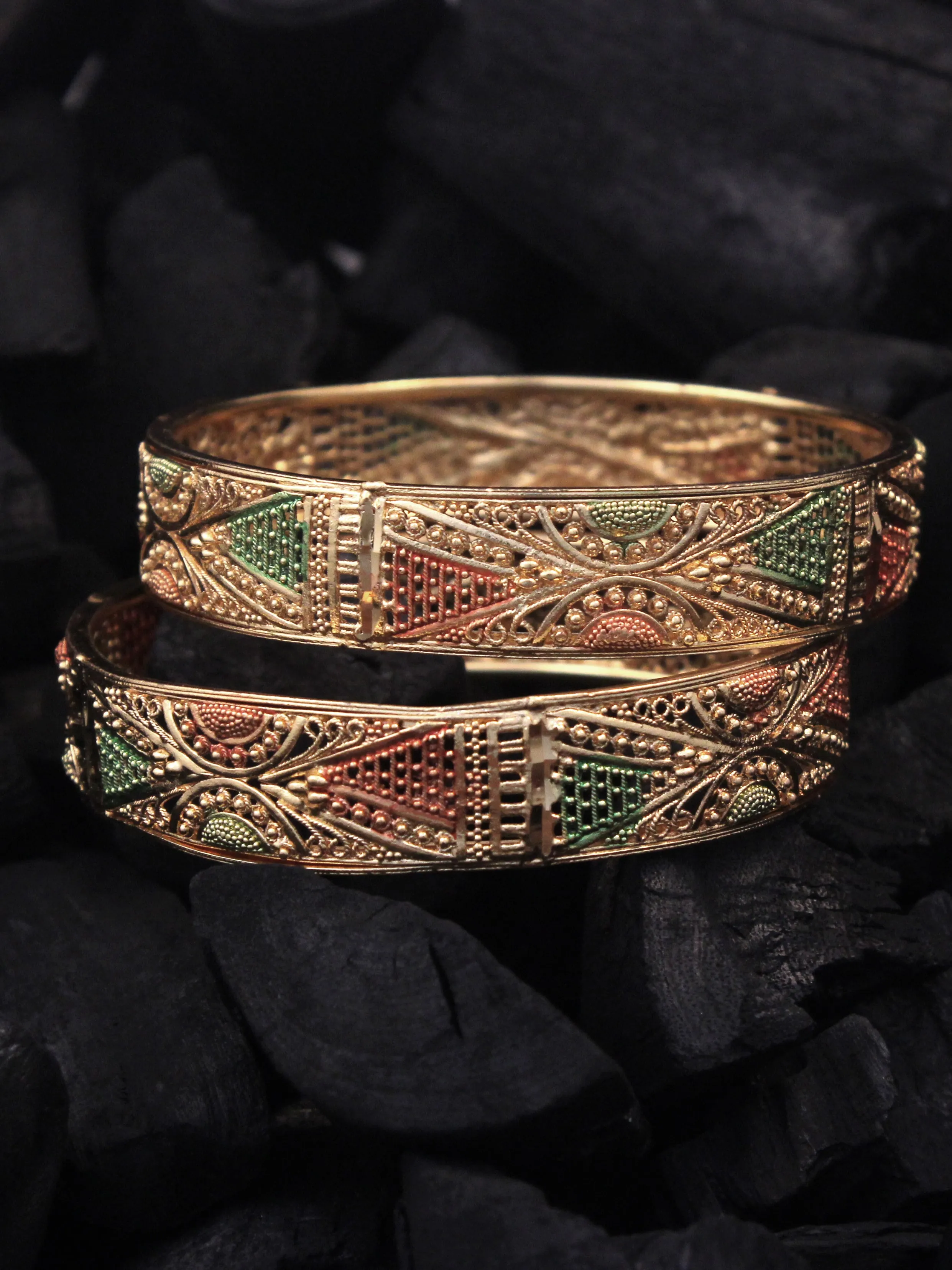 Gold Forming Bangles for Women