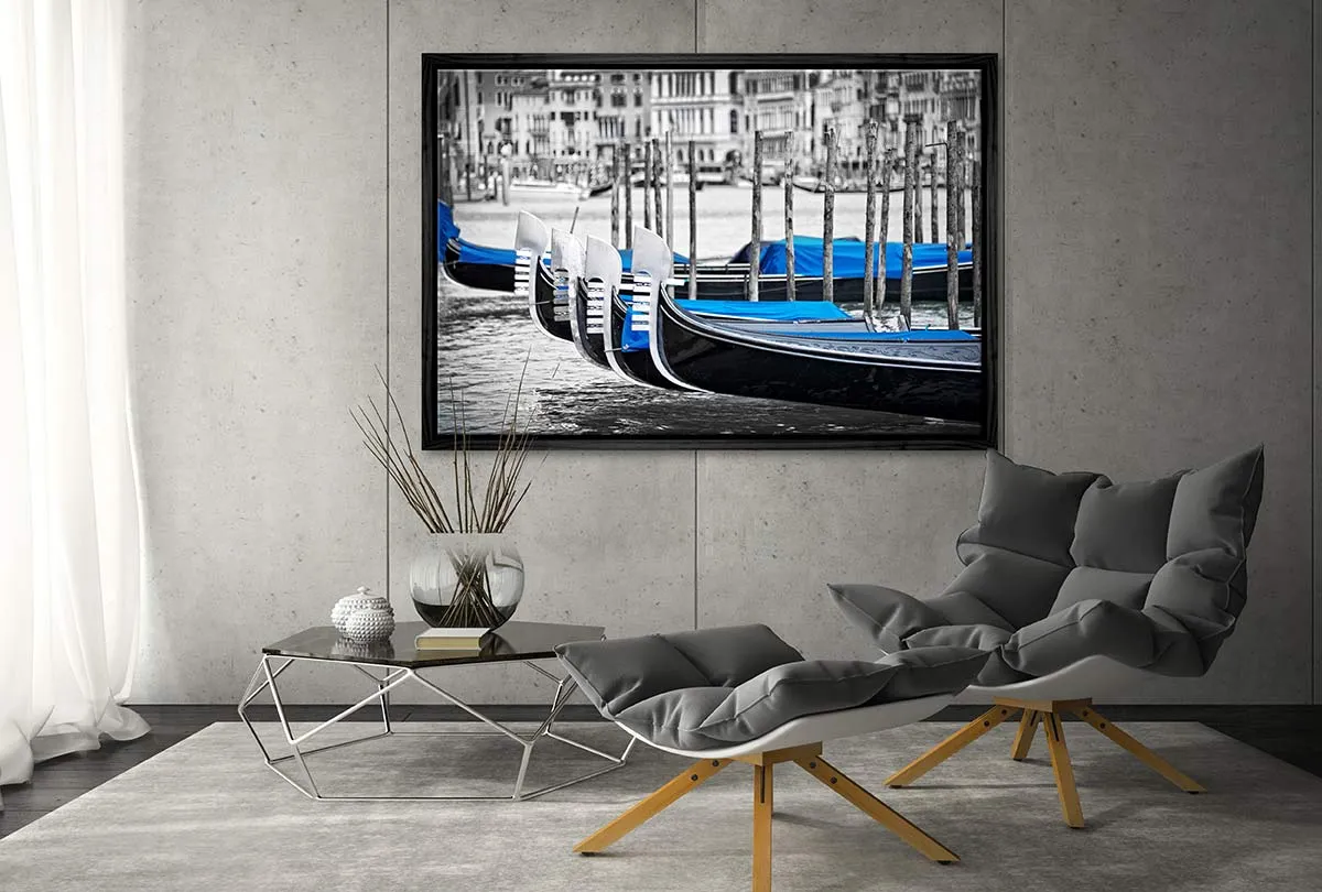 Gondolas, Venice | Canvas Wall Art Print