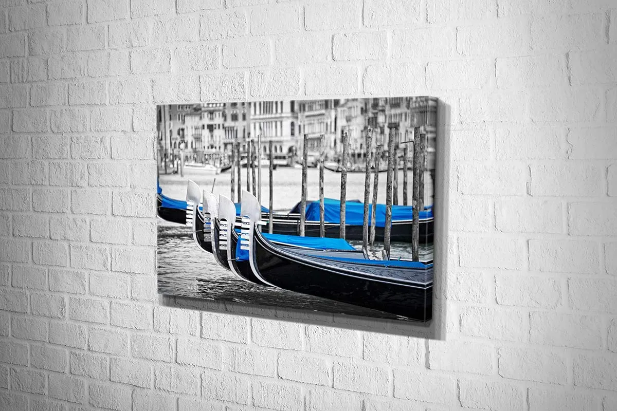 Gondolas, Venice | Canvas Wall Art Print