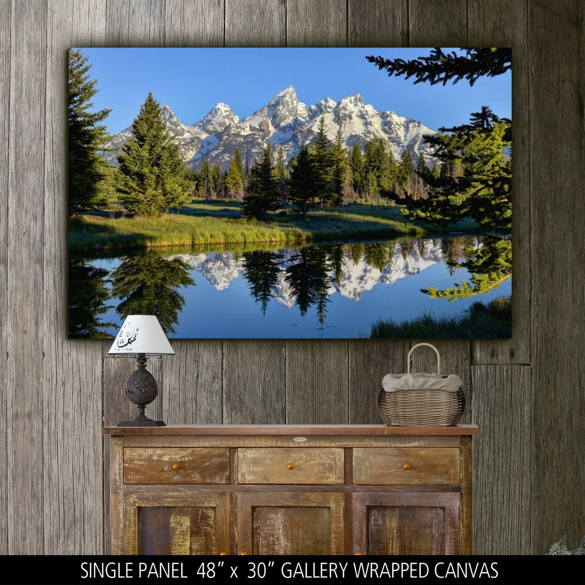 Grand Tetons National Park on Canvas