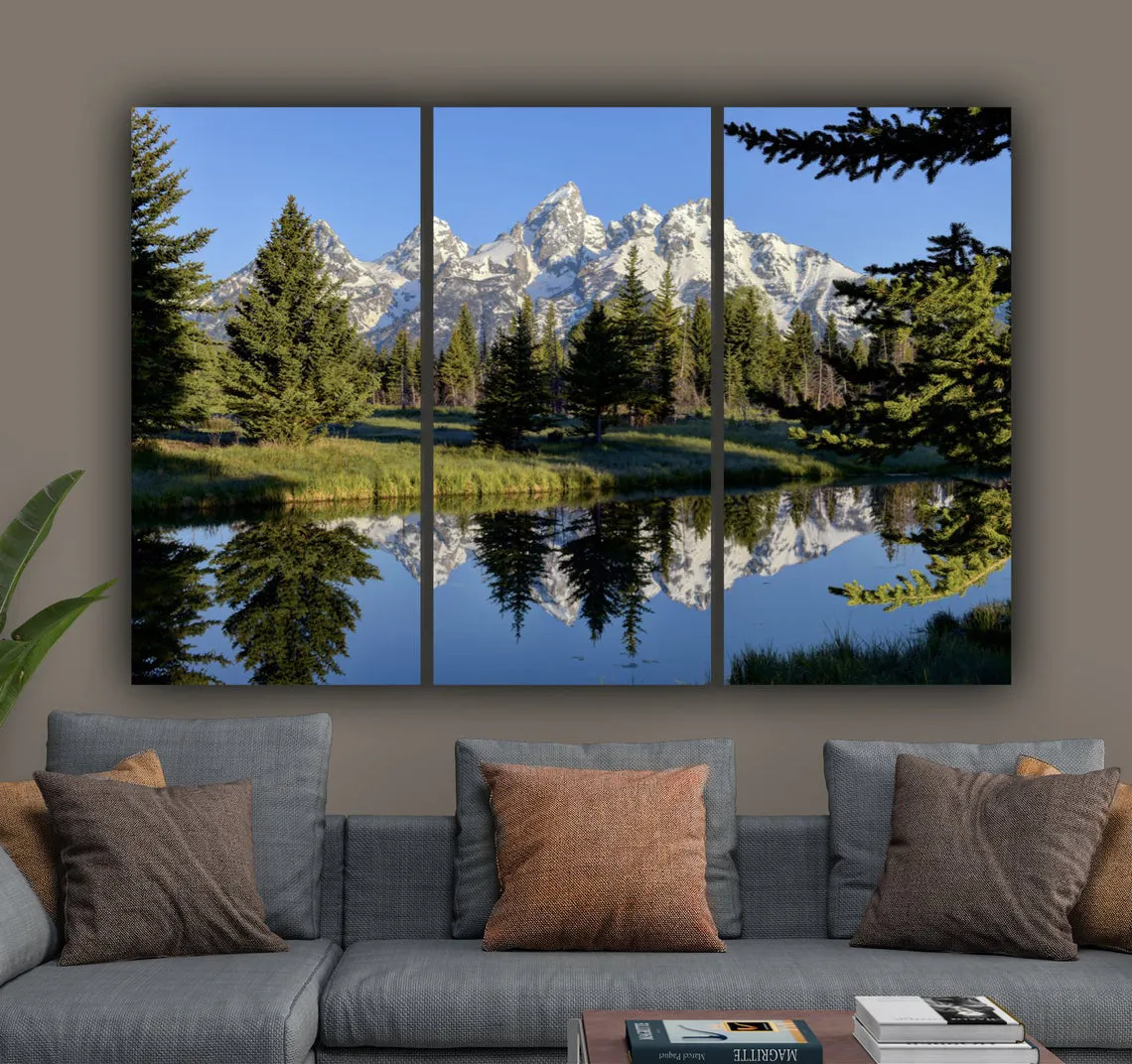 Grand Tetons National Park on Canvas