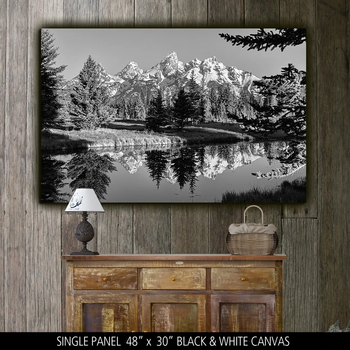 Grand Tetons National Park on Canvas