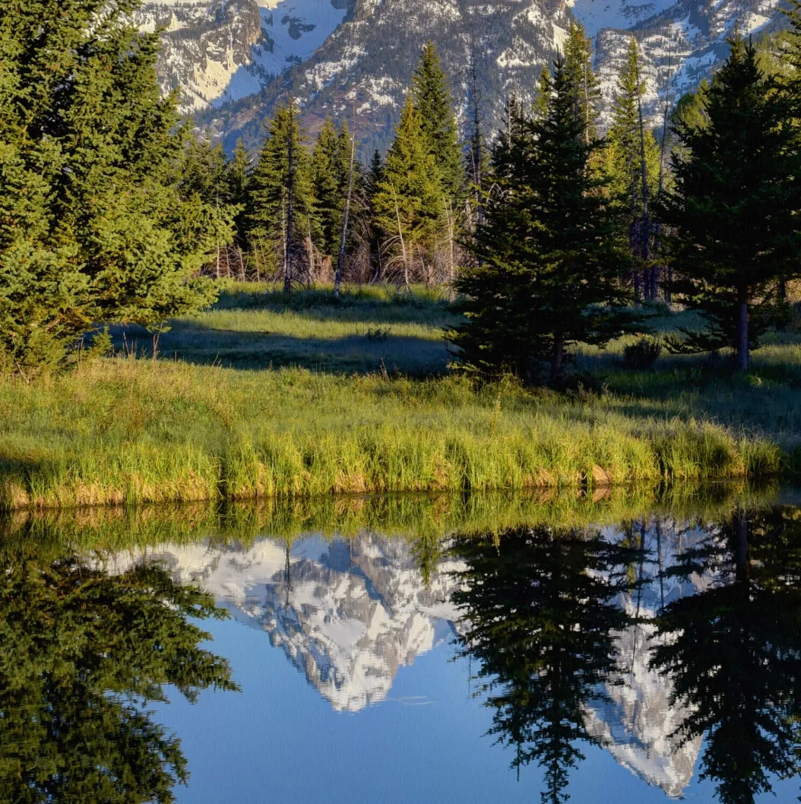 Grand Tetons National Park on Canvas