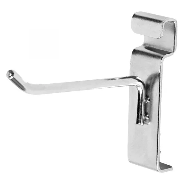 Grid Wall Hooks -(12) Chrome Metal Peg Std Style for Gridwall 2" & 8"