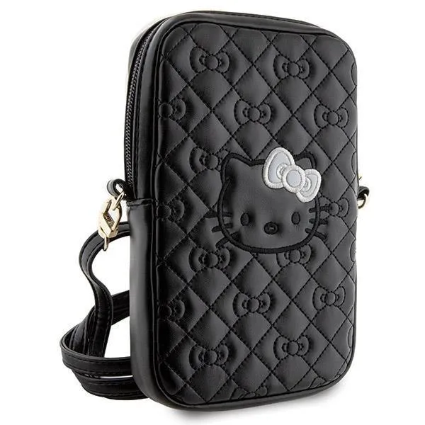 Hello Kitty Quilted Bows Universal Phone Bag with Strap Black - HKPBPEKHBPK