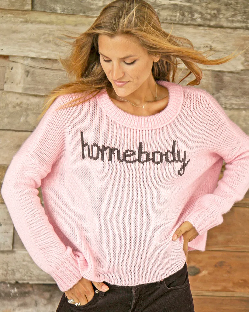 HOMEBODY CROPPED BOYFRIEND CREW CHUNKY