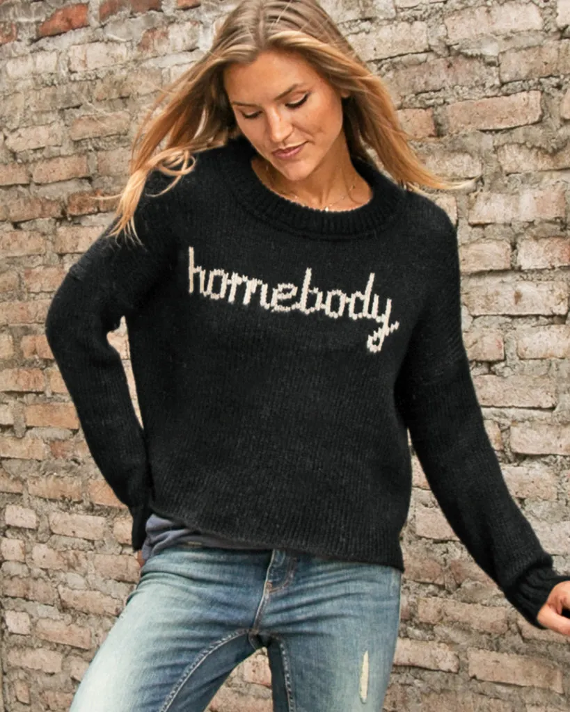 HOMEBODY CROPPED BOYFRIEND CREW CHUNKY