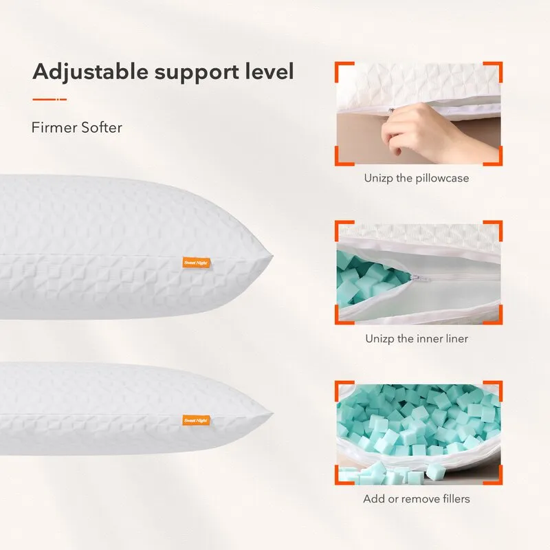 Hongnya Memory Foam Medium Support Pillow