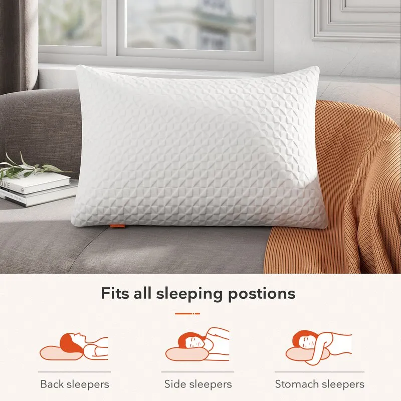 Hongnya Memory Foam Medium Support Pillow