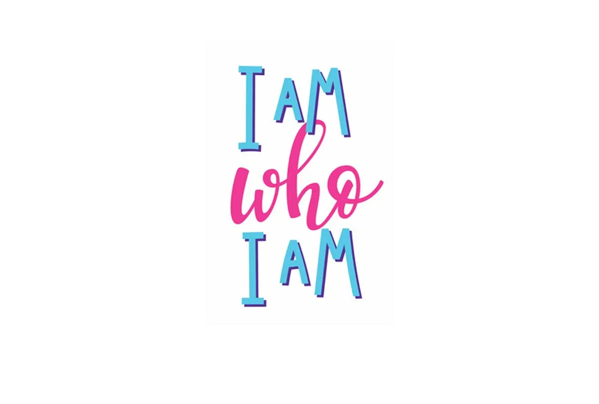 I Am Who I Am | Inspirational Quote Wall Art