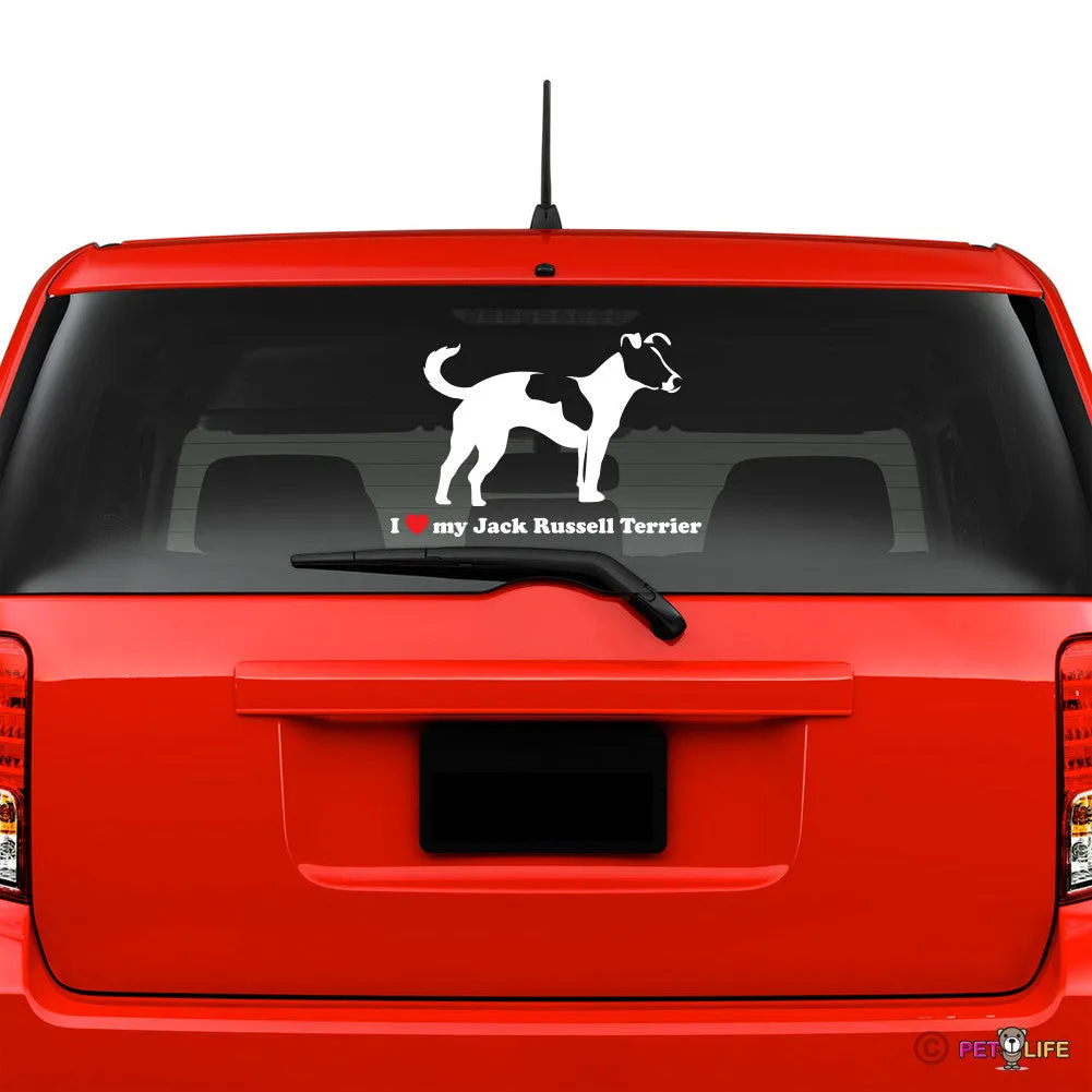 I Love My Jack Russel Terrierprofile  Sticker