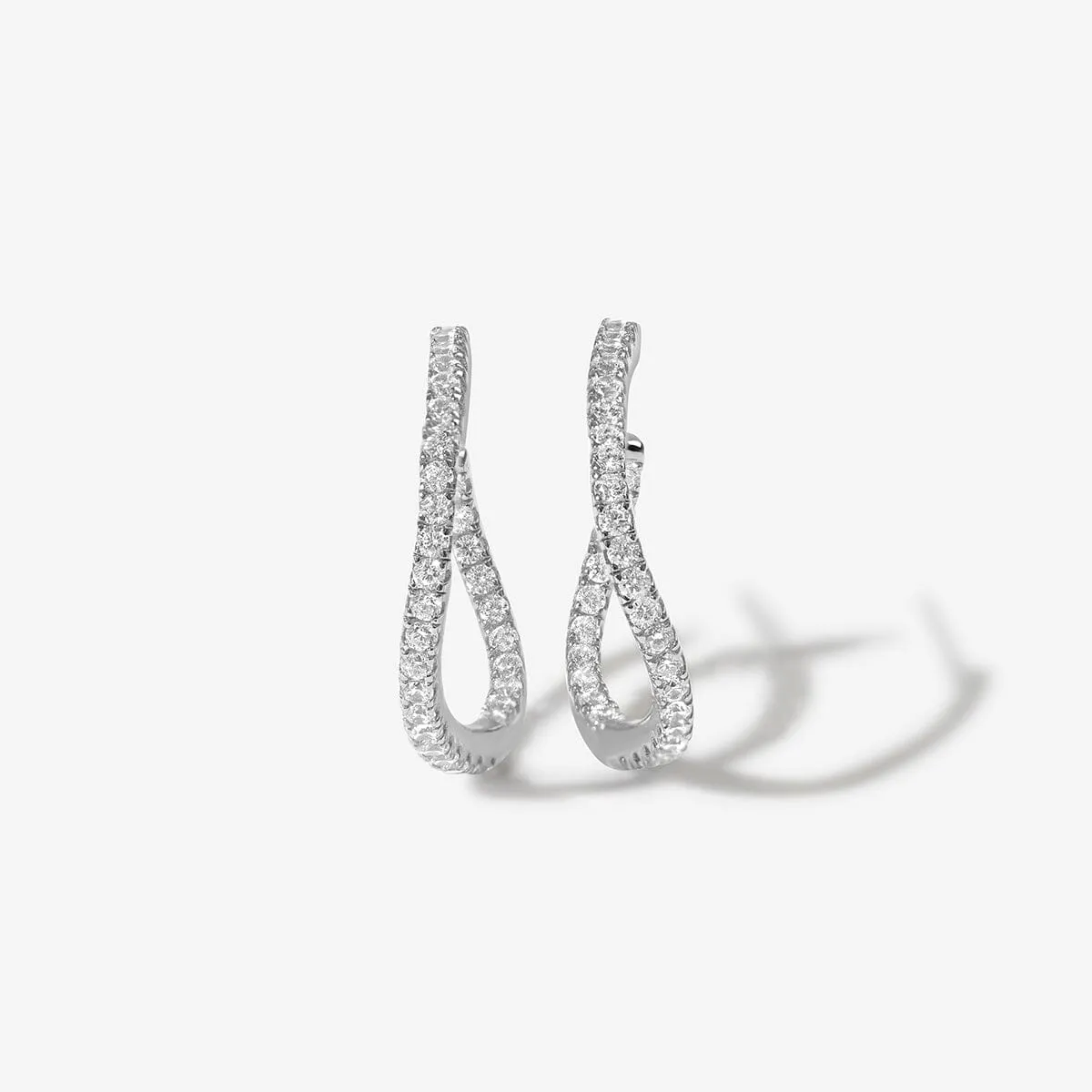 Kaelin wave mini hoop earrings