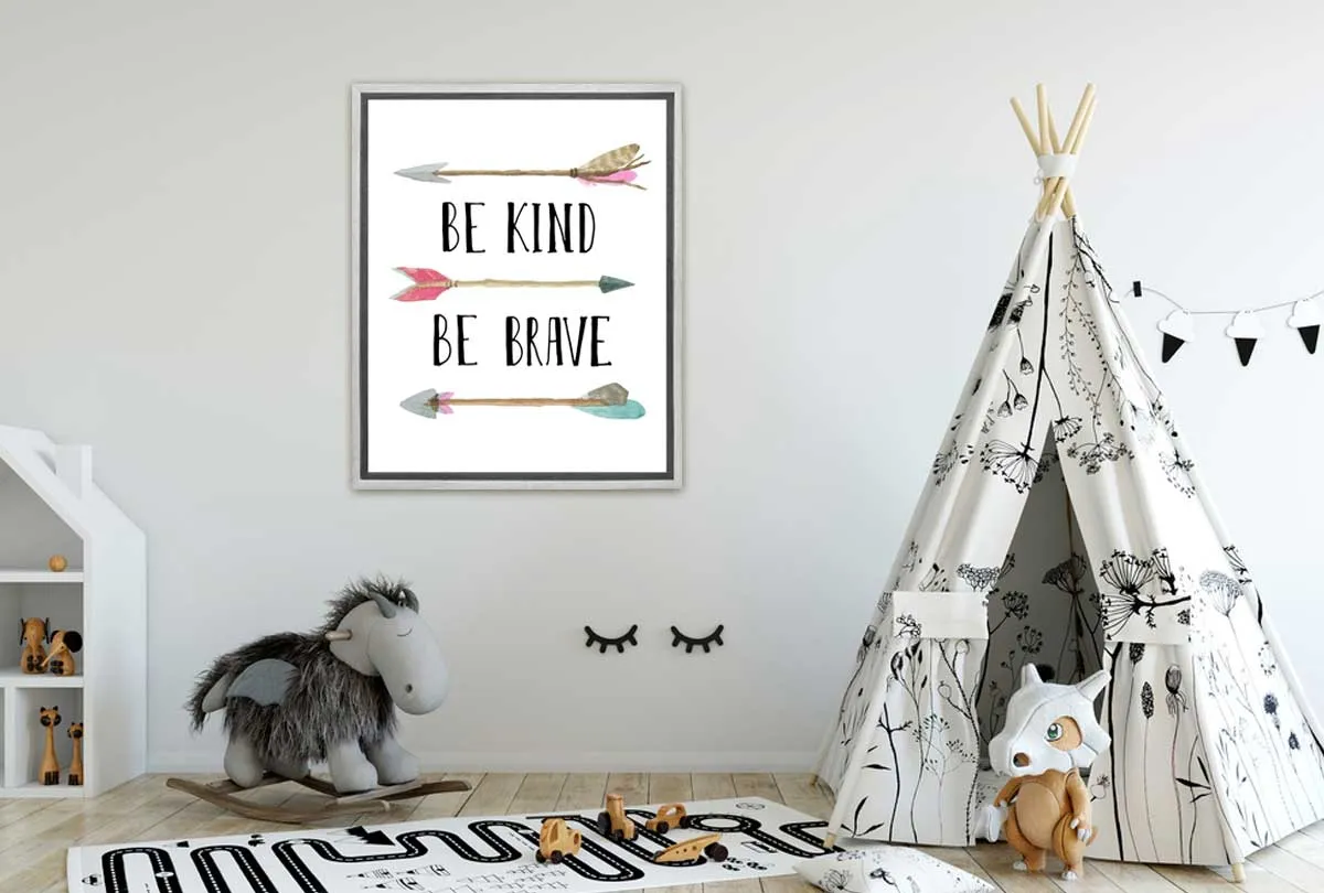 Kids Tribal Boho Wall Art | Canvas Wall Art Print