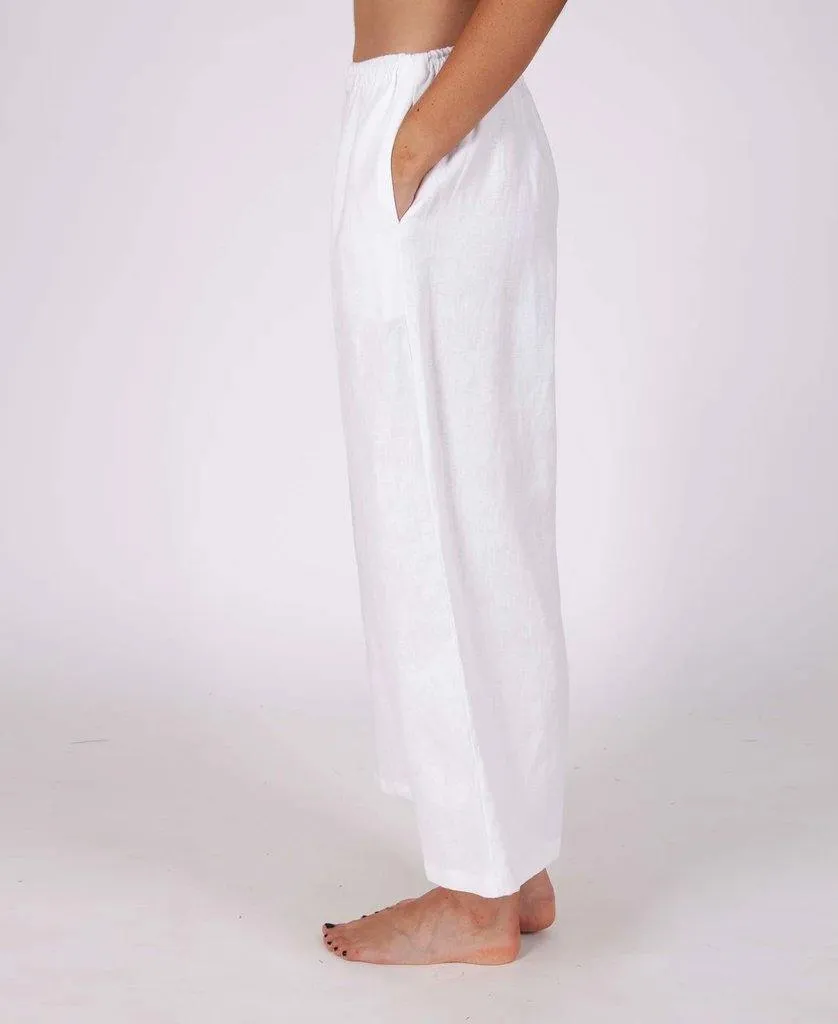 Kinsley Pant | White Linen