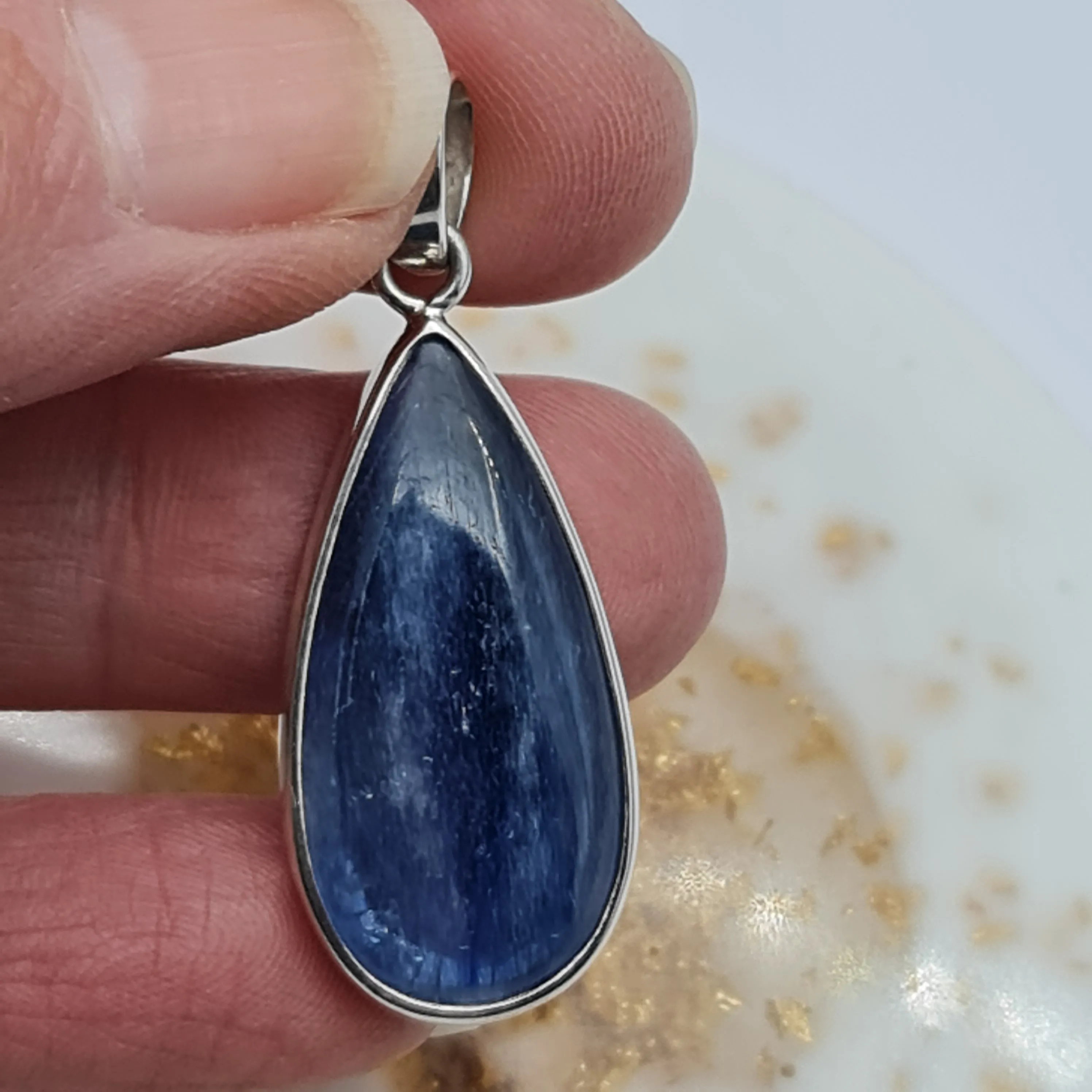 Kyanite Blue Stone pendant large