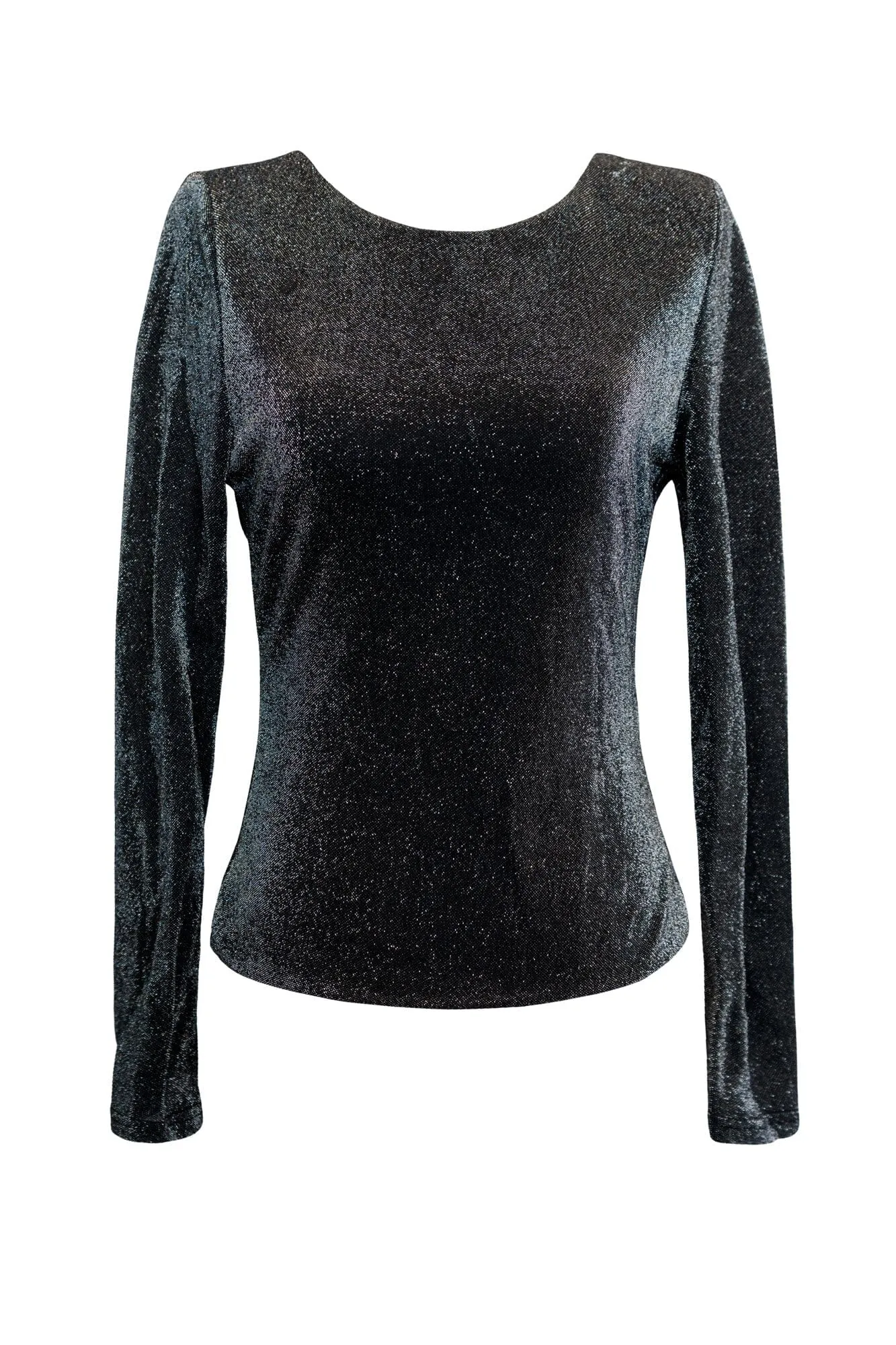 Lina Black Drape Top