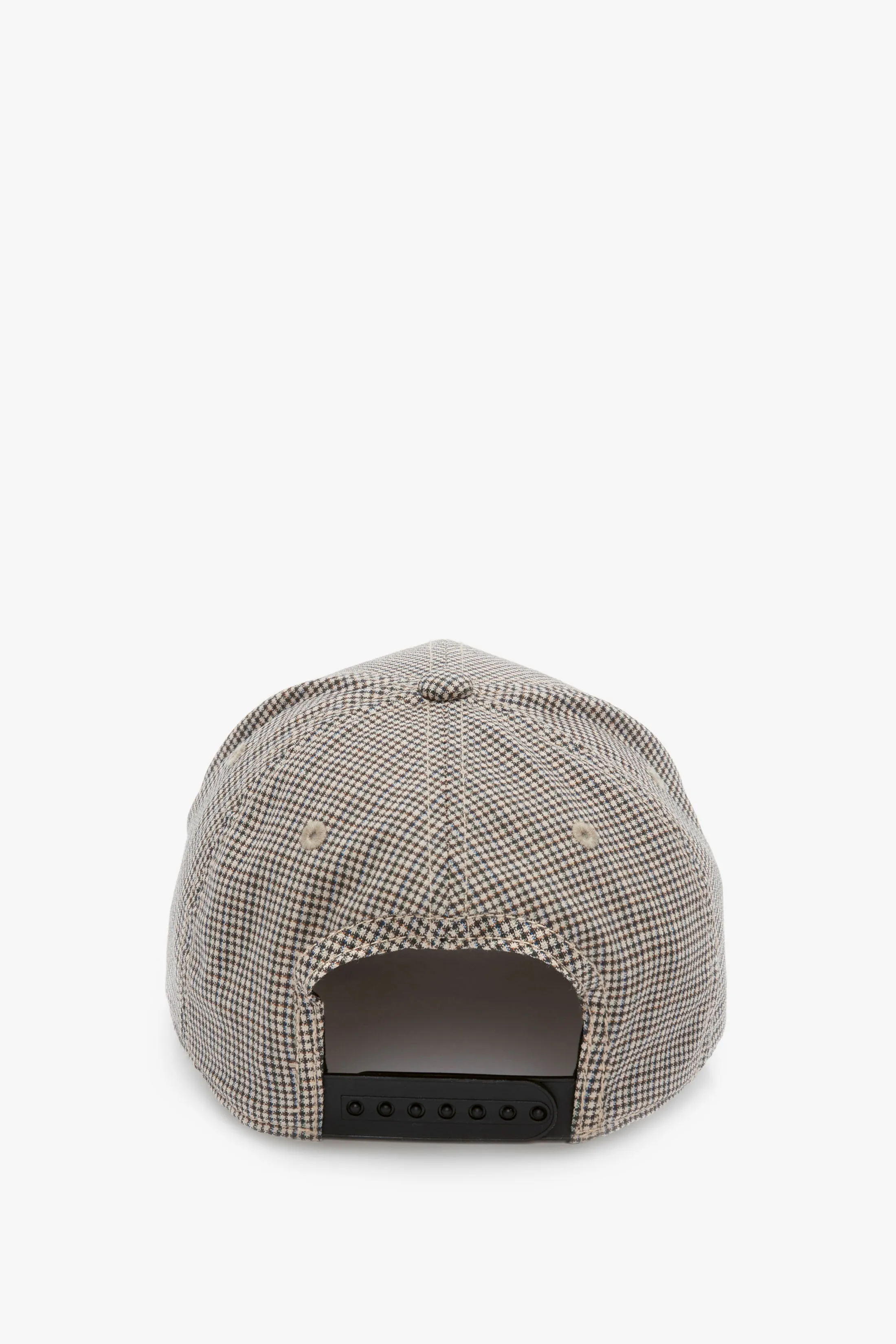 Logo Cap In Dogtooth Check