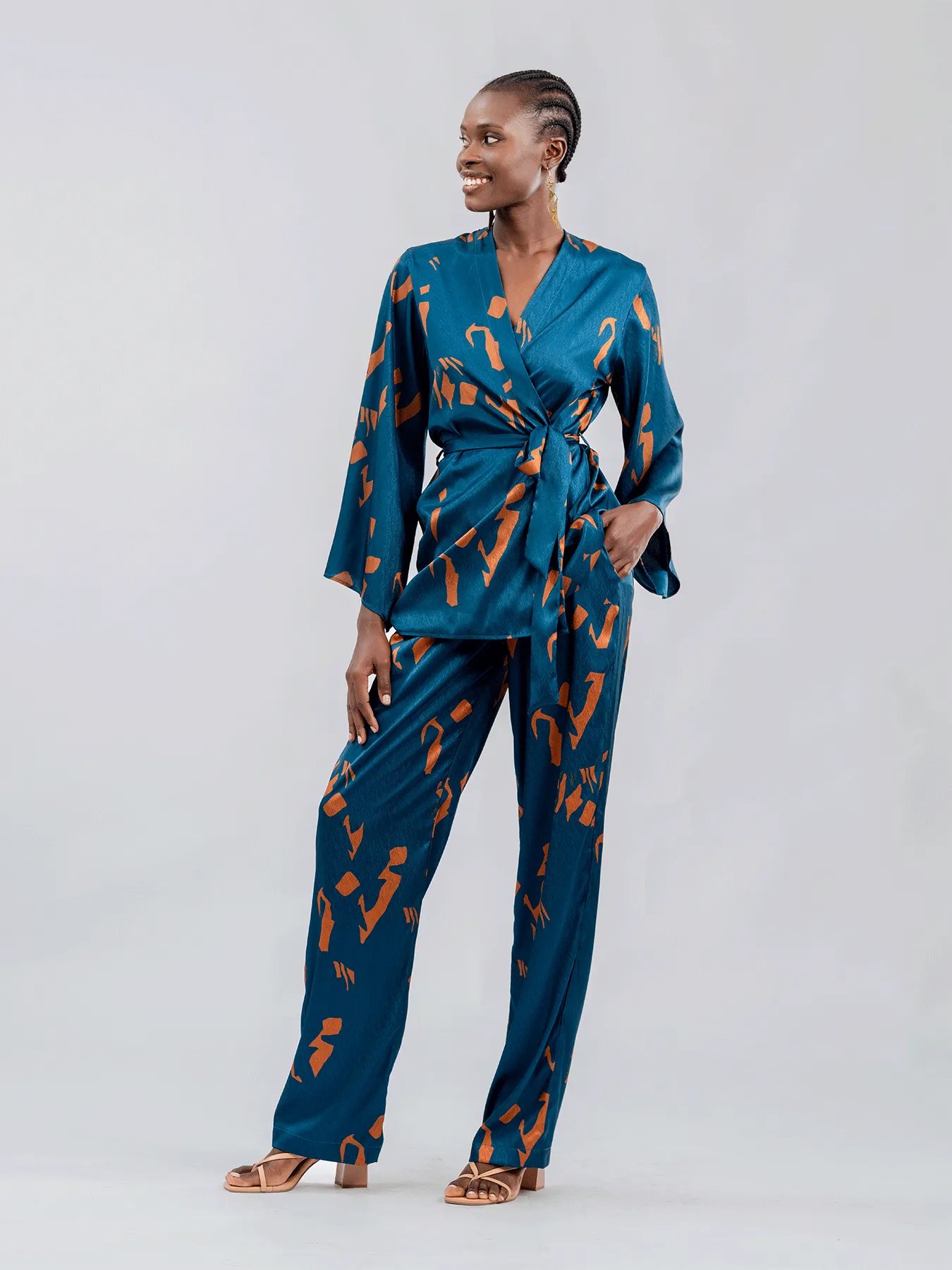 Mini Kimono - Yraf Blue