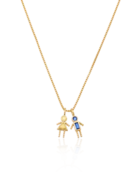 Mini Me Birthstone Necklace - 18K Gold Vermeil