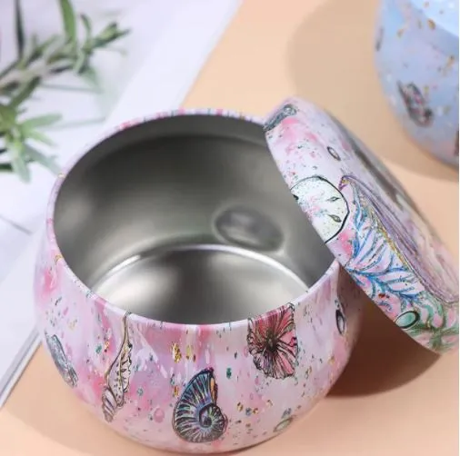 Mini Tin Storage Round Container - Unicorn