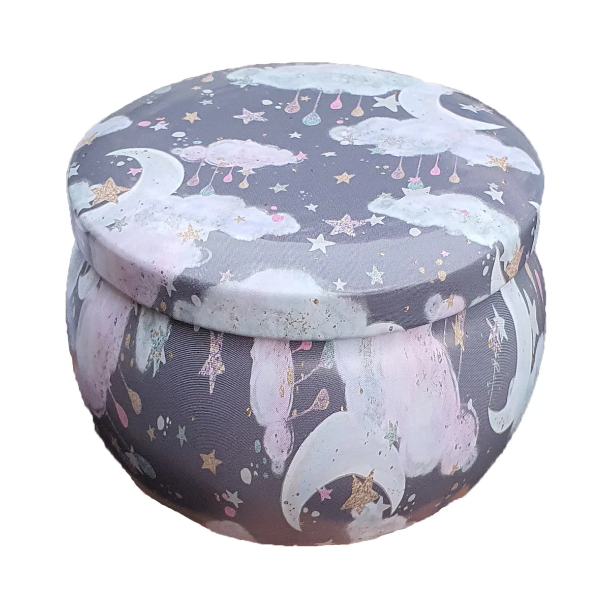 Mini Tin Storage Round Container - Unicorn