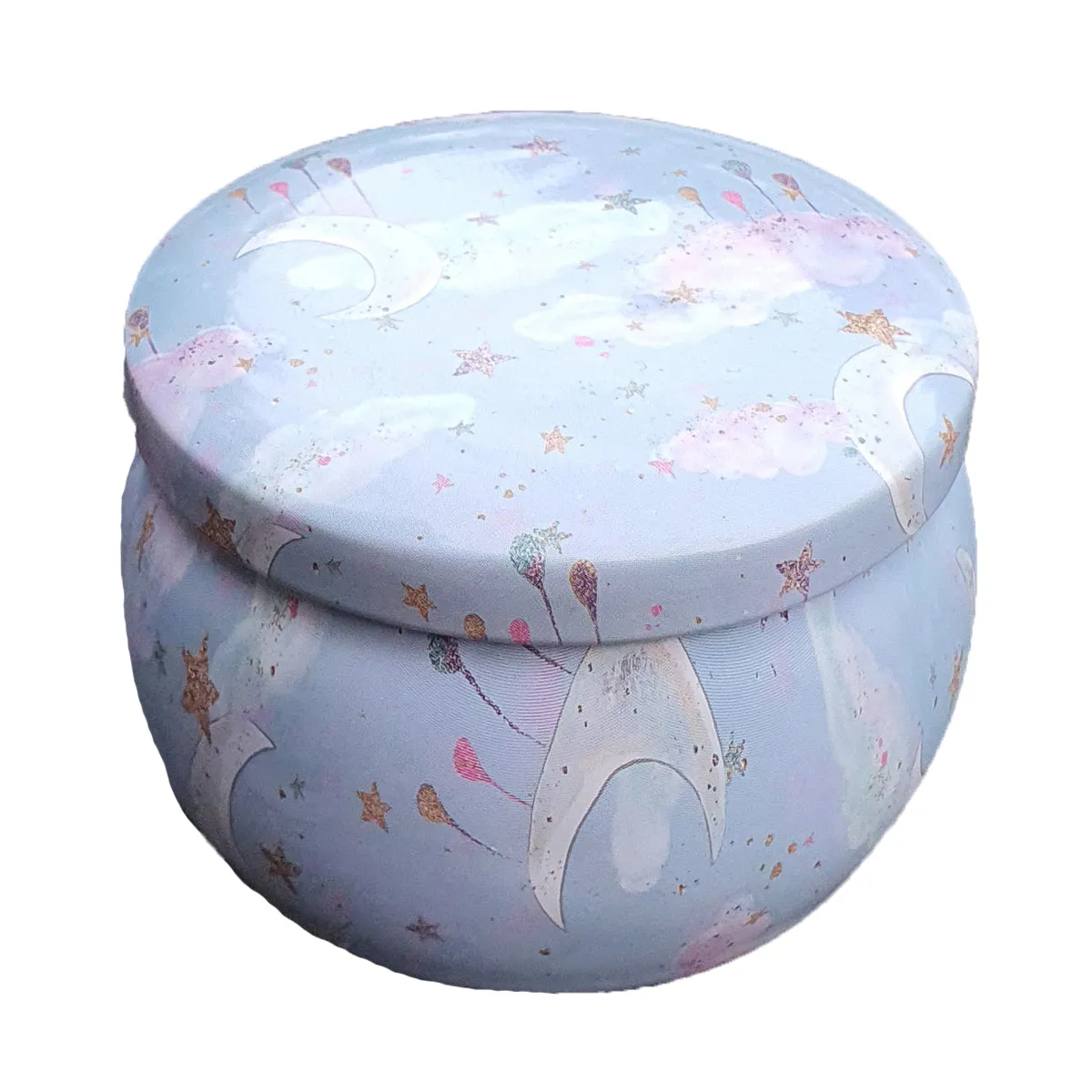 Mini Tin Storage Round Container - Unicorn