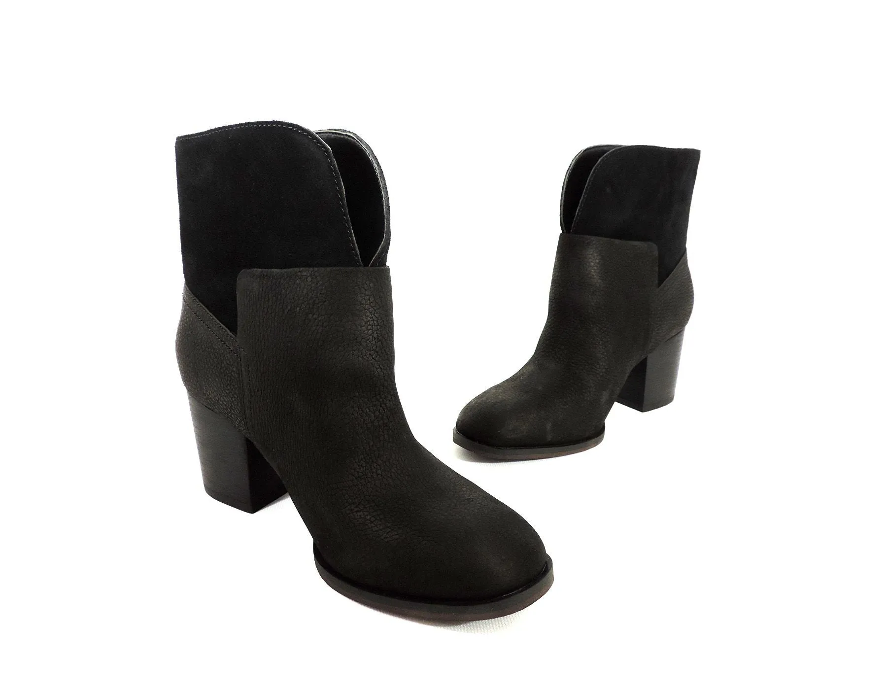 NINE WEST : Dale Nubuck Boot - BK/BK