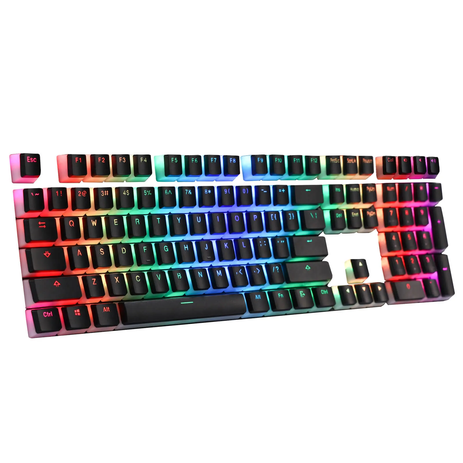 (Only Keycaps) Redragon X LTC PBT Double Shot 108 Pudding Keycaps Set (Ships to US Customers Only)