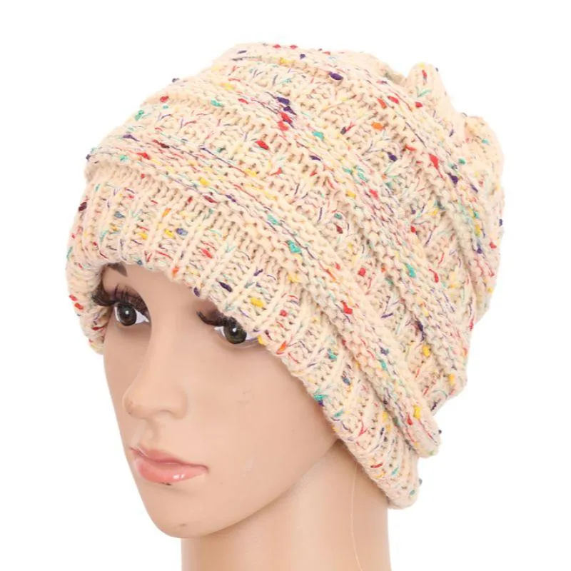 Ponytail Beanie Women's Big Girls Ribbed Cozy Hats