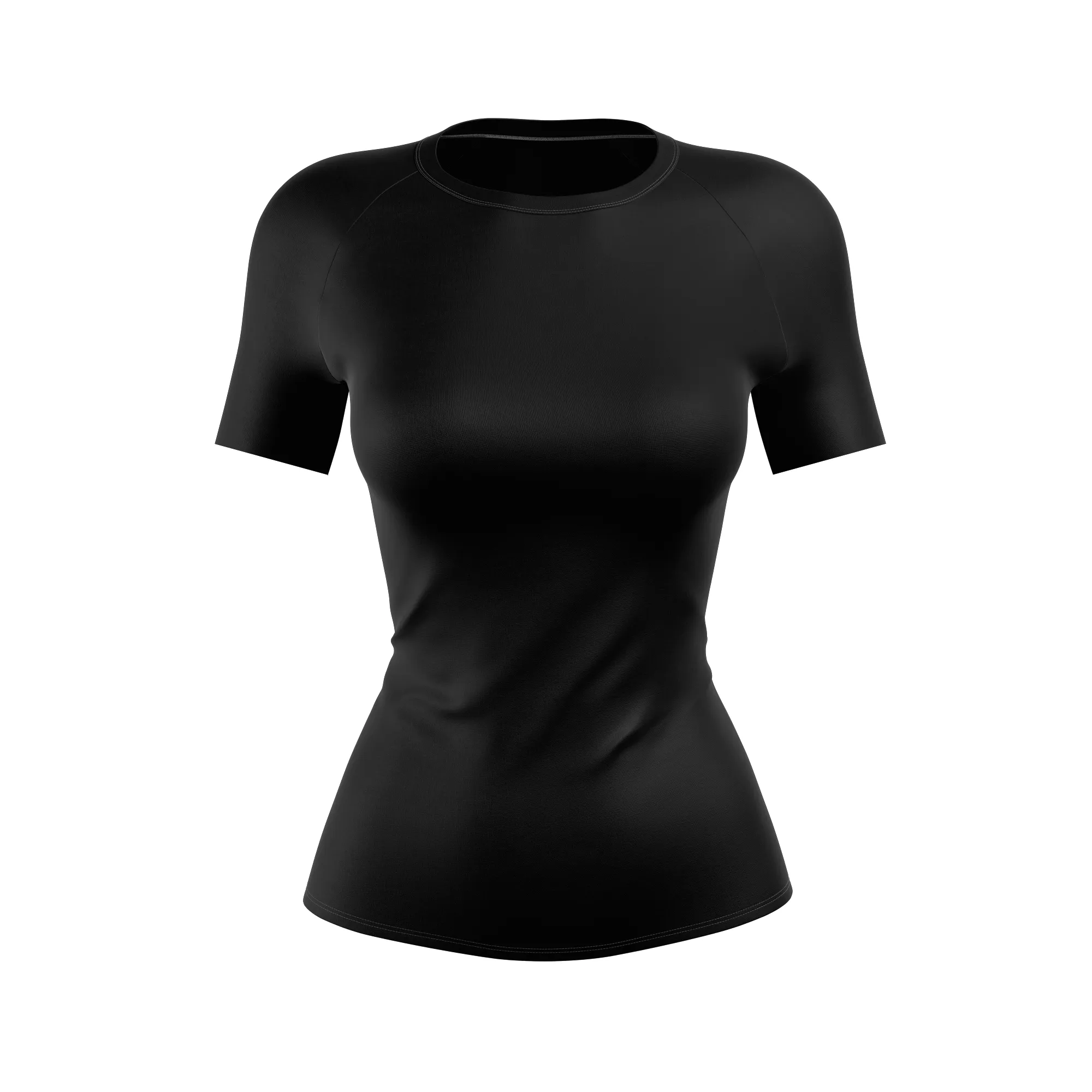 Premium Black BJJ Women's Rash Guard