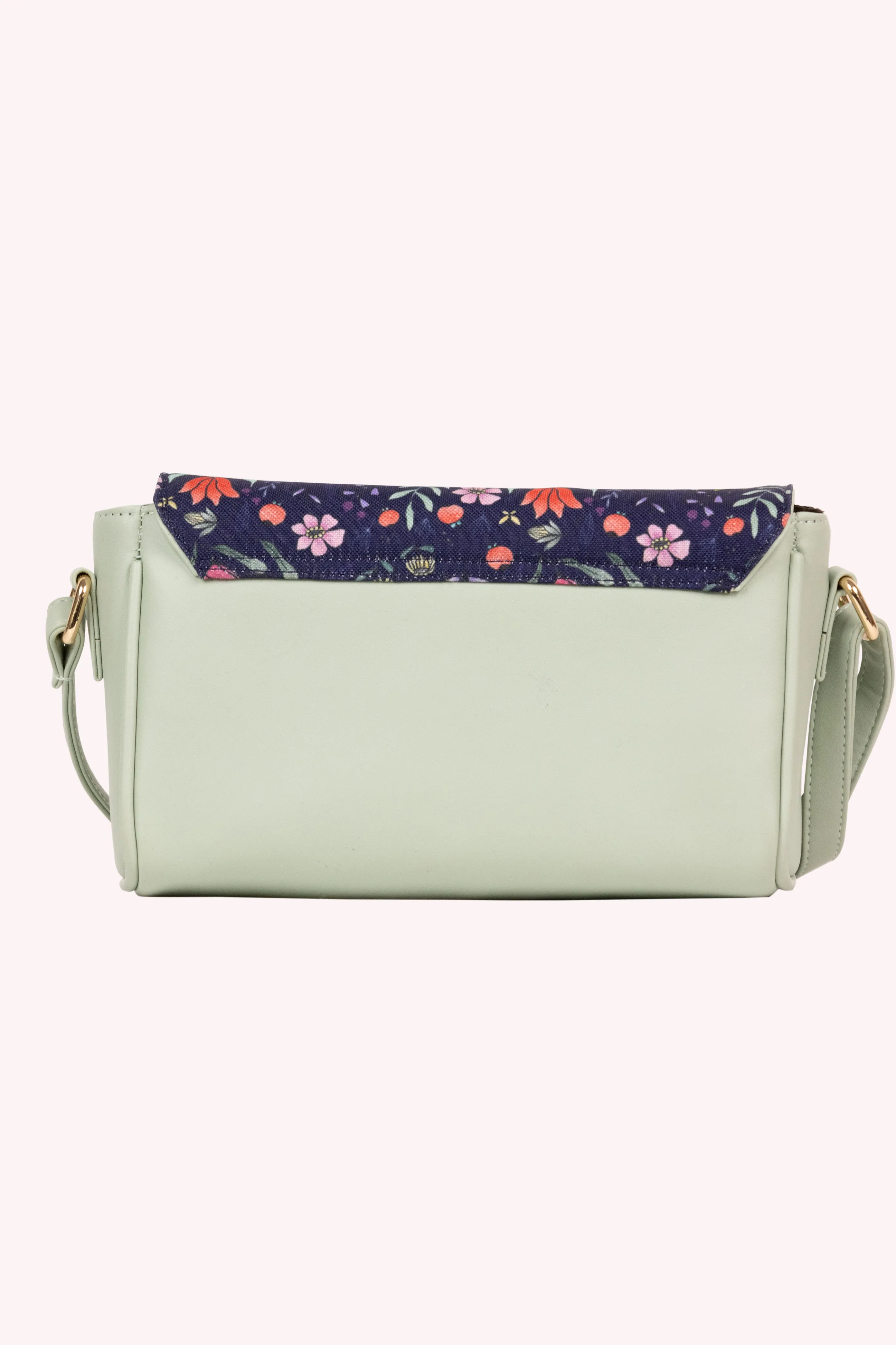 Purple Floral Sling Bag