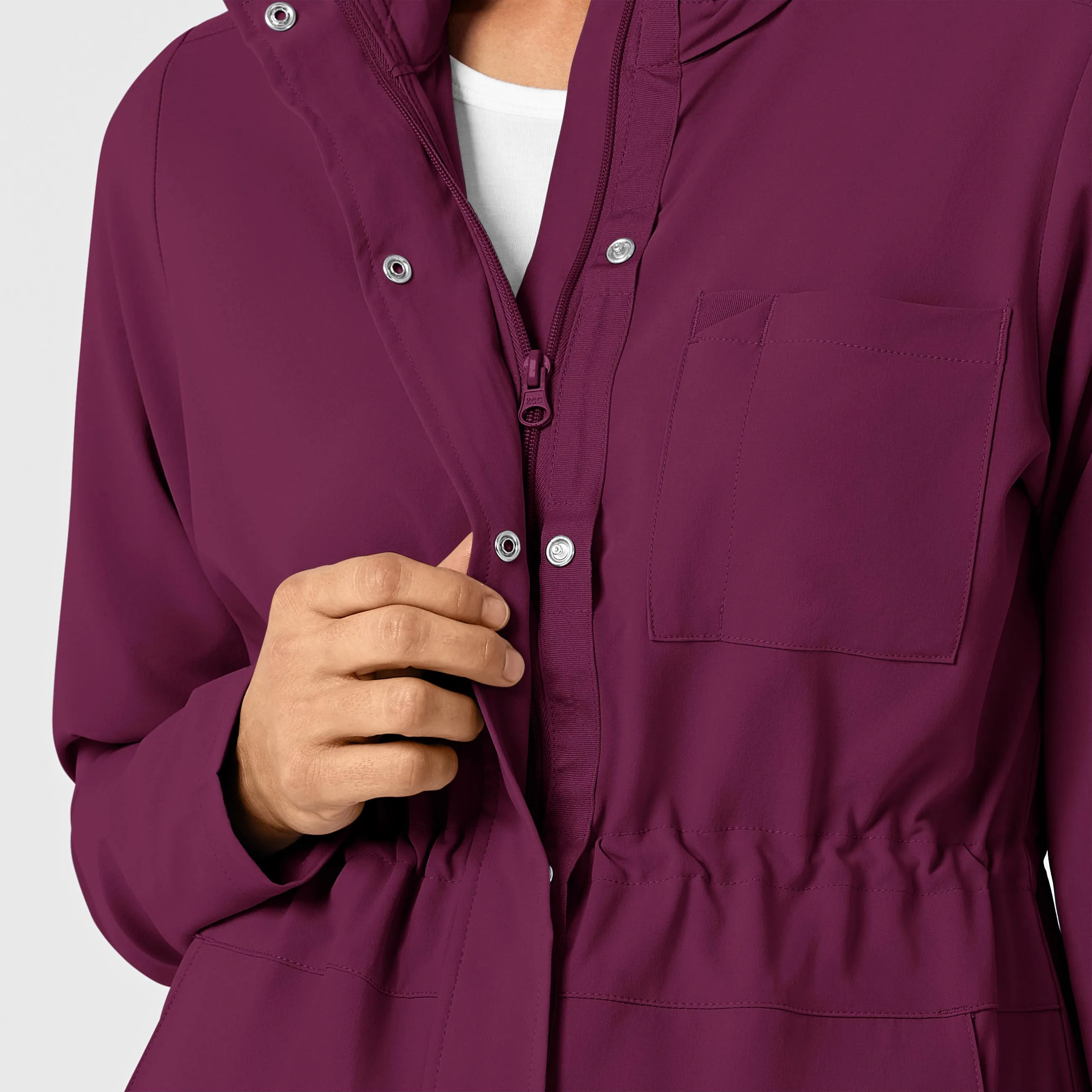 RENEW Women's Convertible Hood Fashion Jacket - Wine