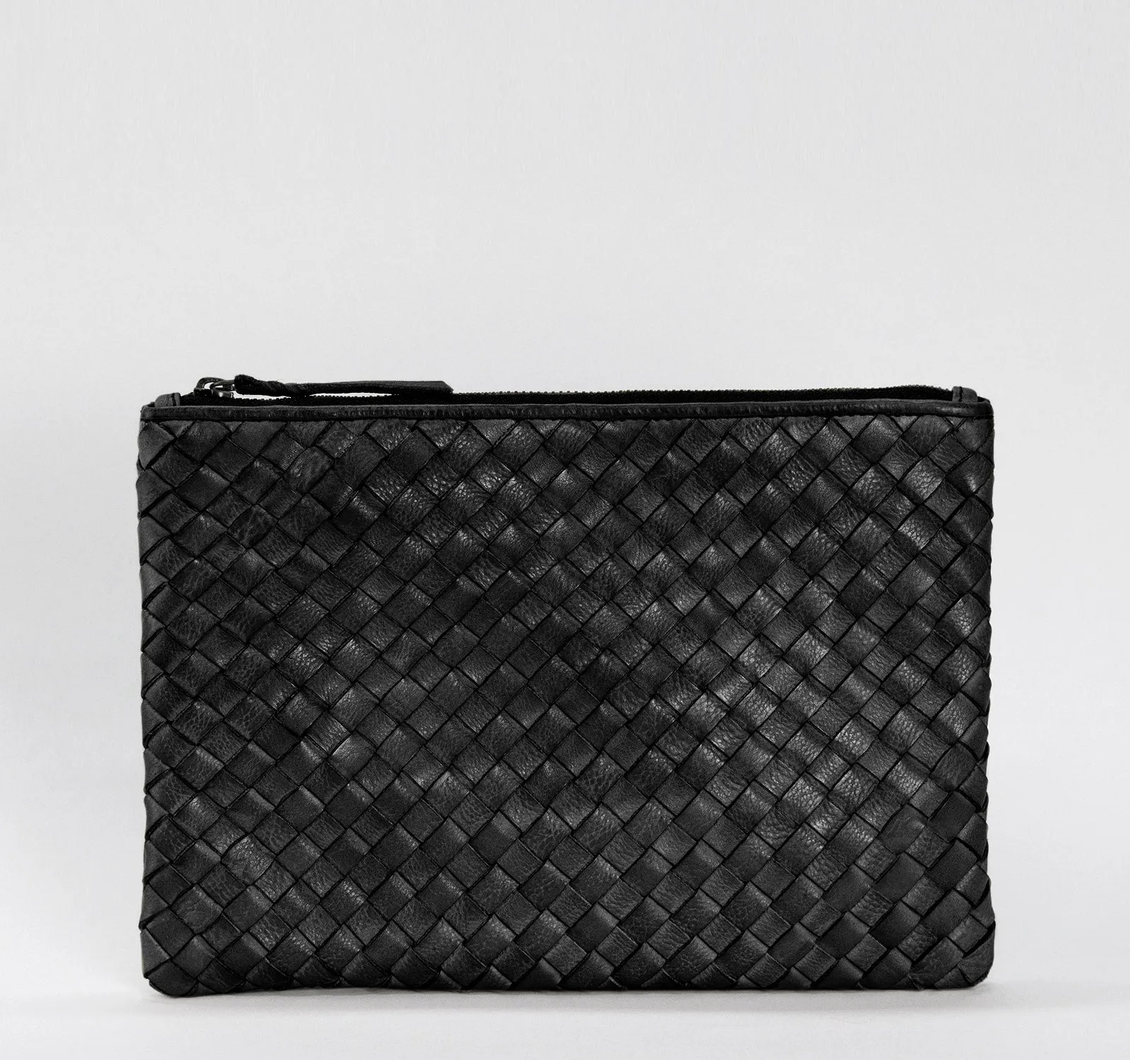 Rock Paper Scissors Feed Woven Clutch Pouch