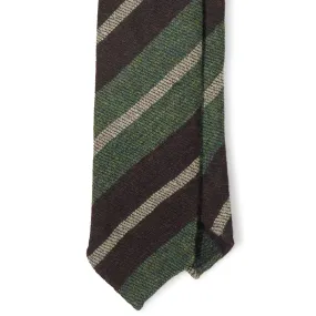 Shetland Wool Thick Multi Stripe Hand-rolled Tie