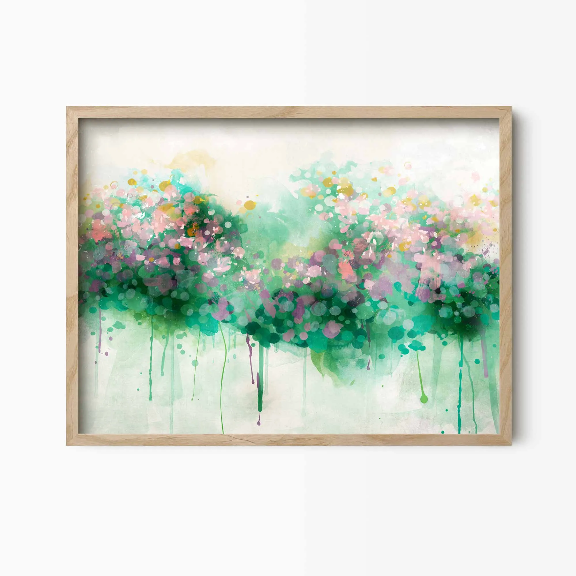 Spring Bloom Abstract Floral Art Print