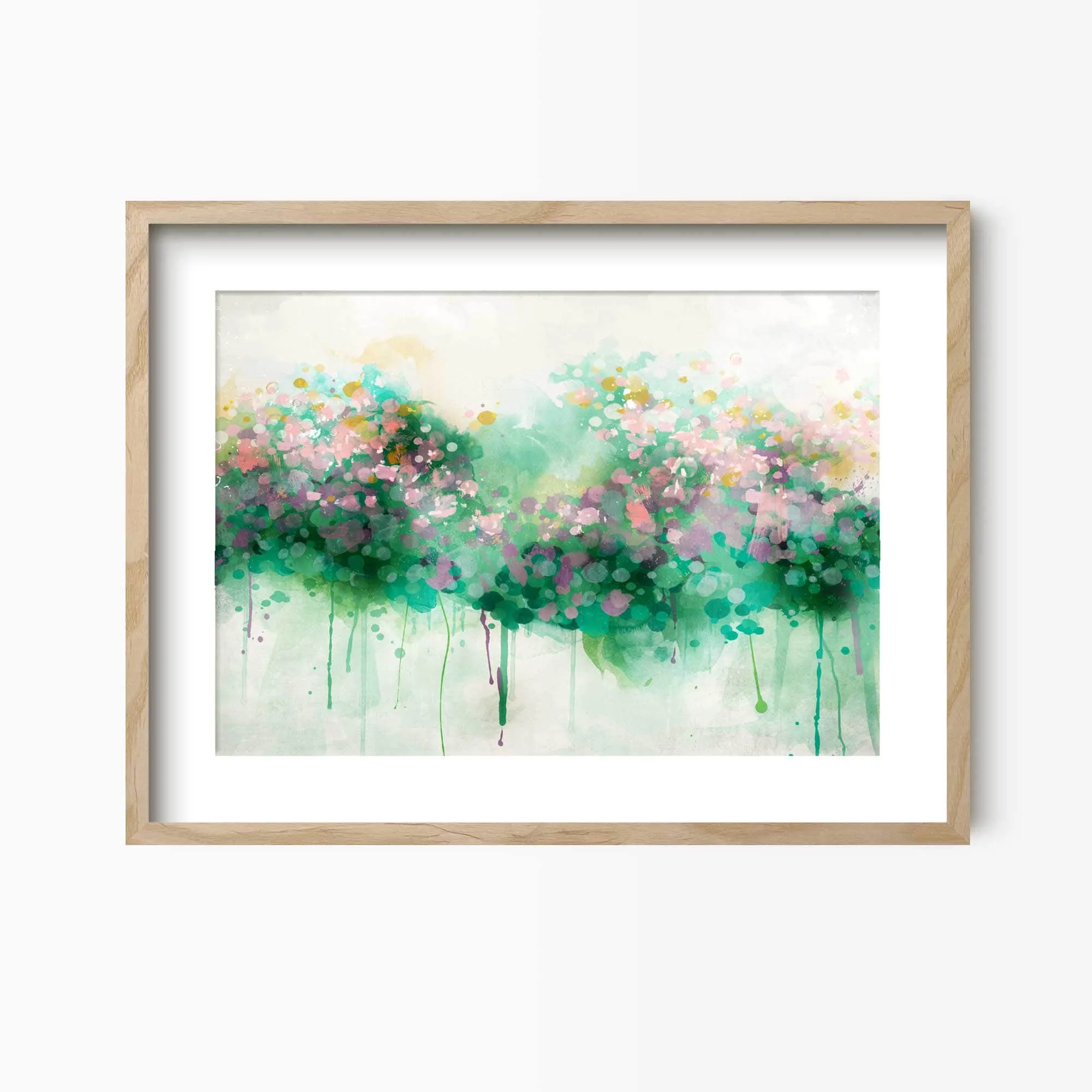 Spring Bloom Abstract Floral Art Print