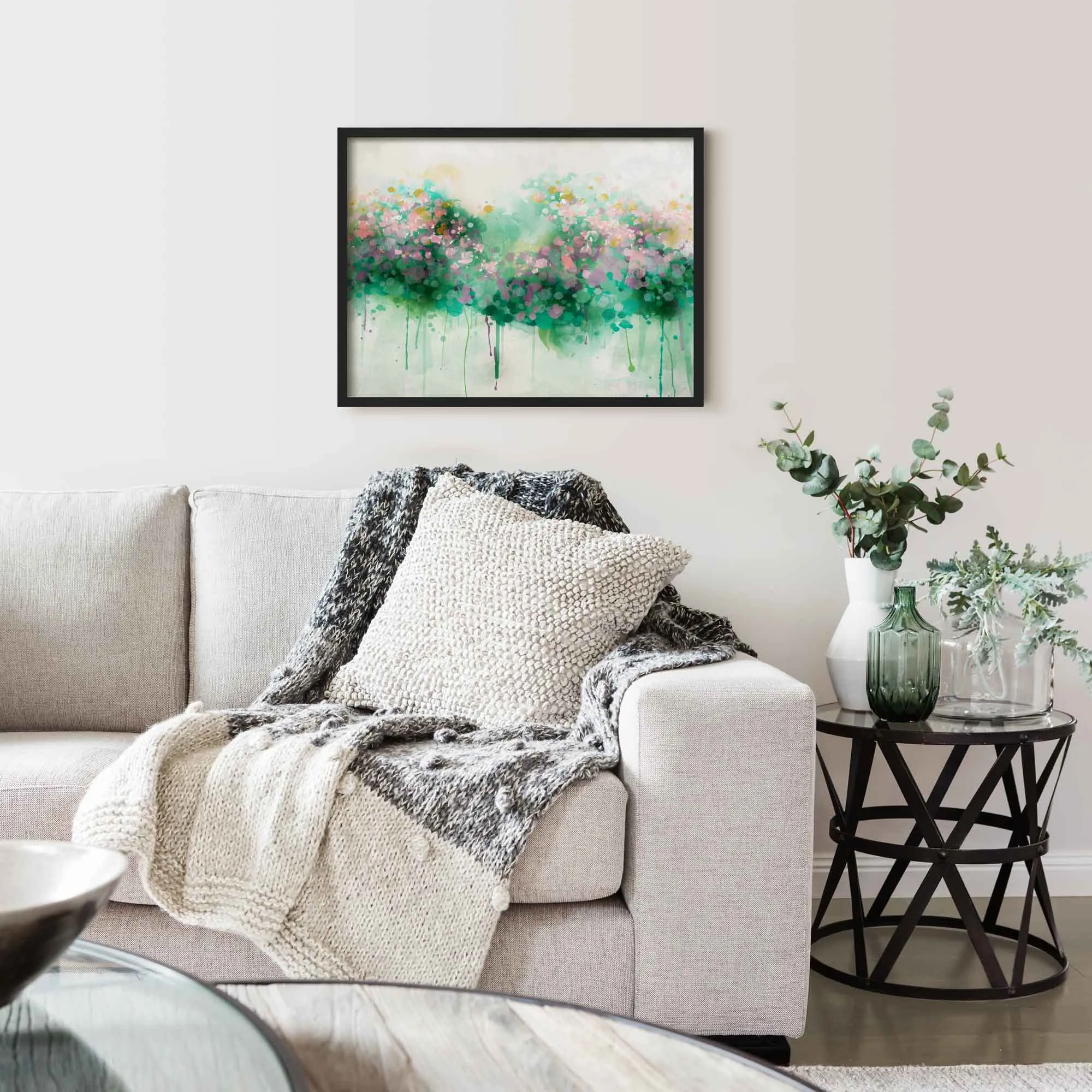 Spring Bloom Abstract Floral Art Print