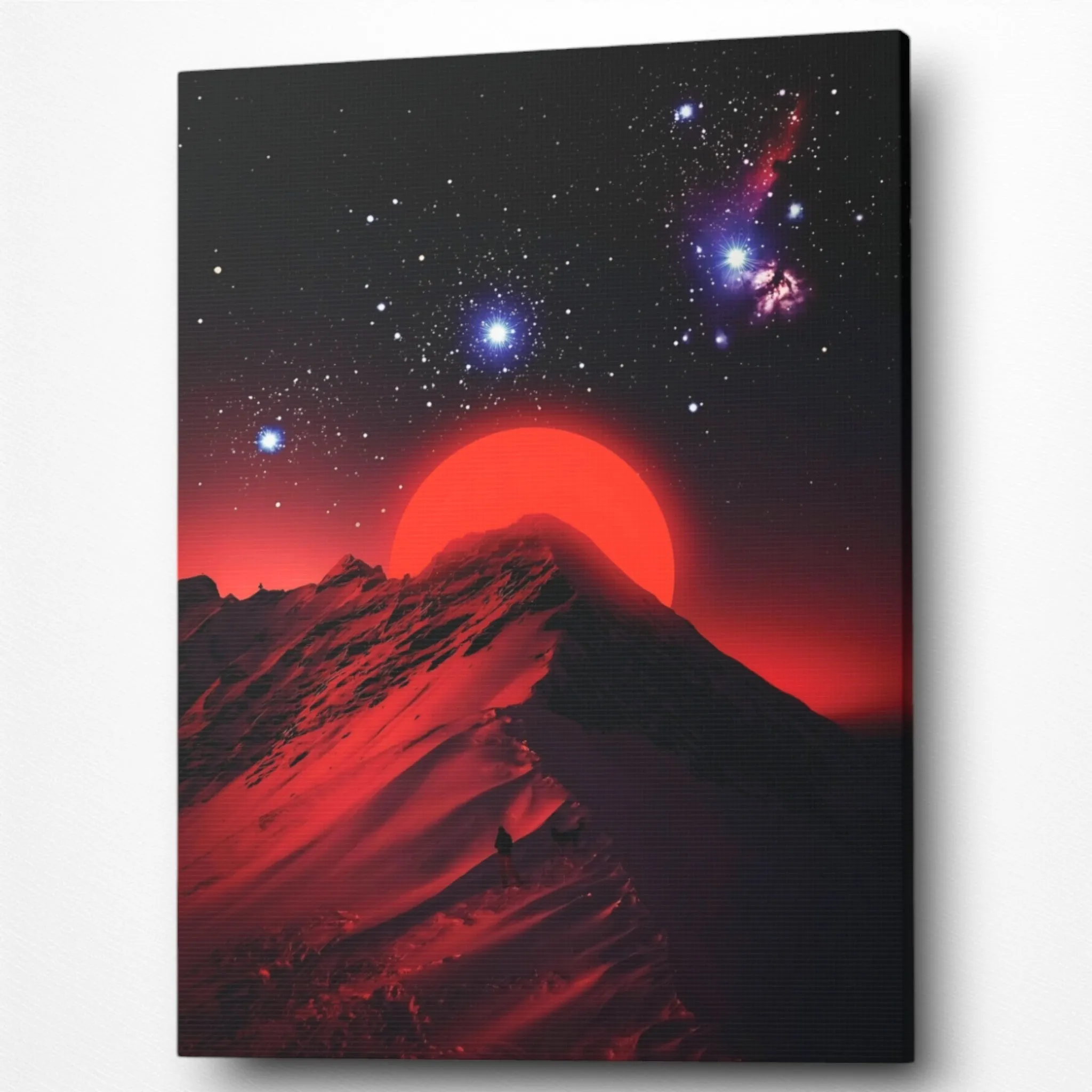 The Red Moon (Mountains) Canvas