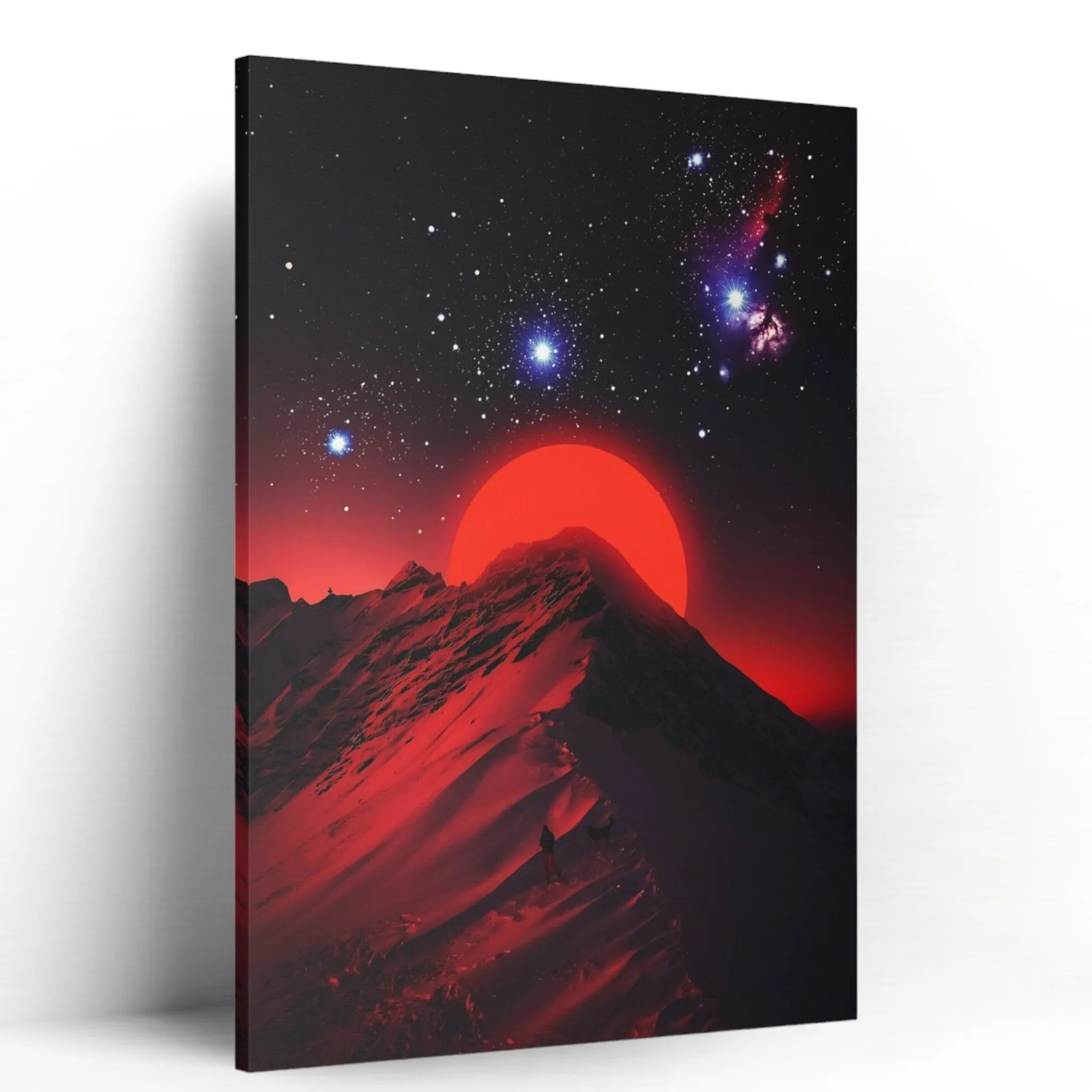 The Red Moon (Mountains) Canvas