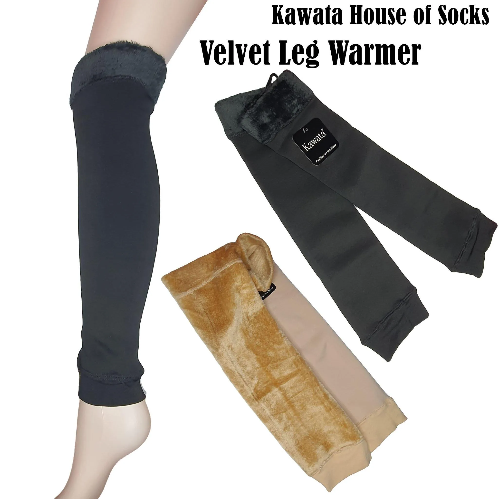 Velvet Leg Warmer ( Free Size )