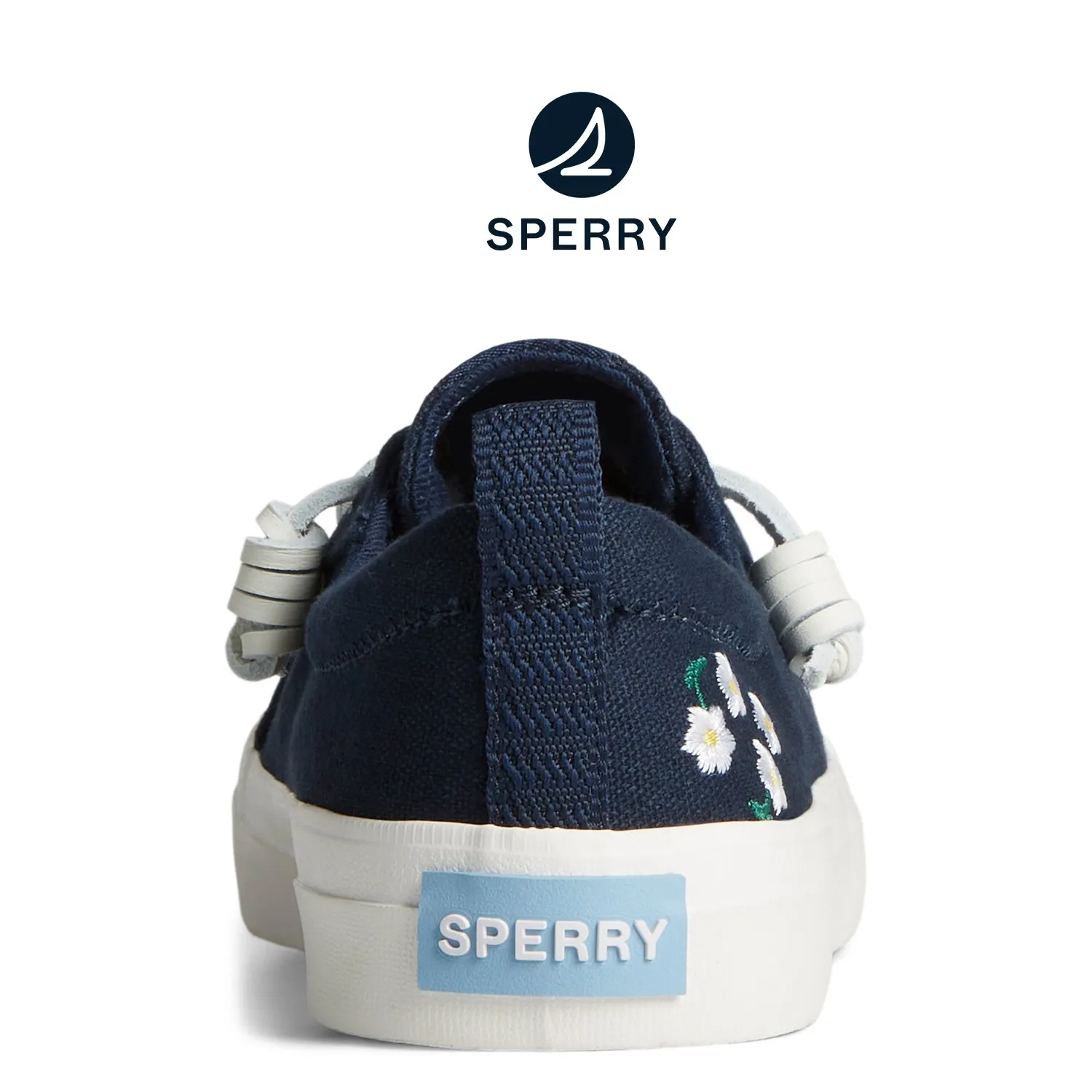 Women's Crest Vibe Floral Sneaker Navy (STS89178)